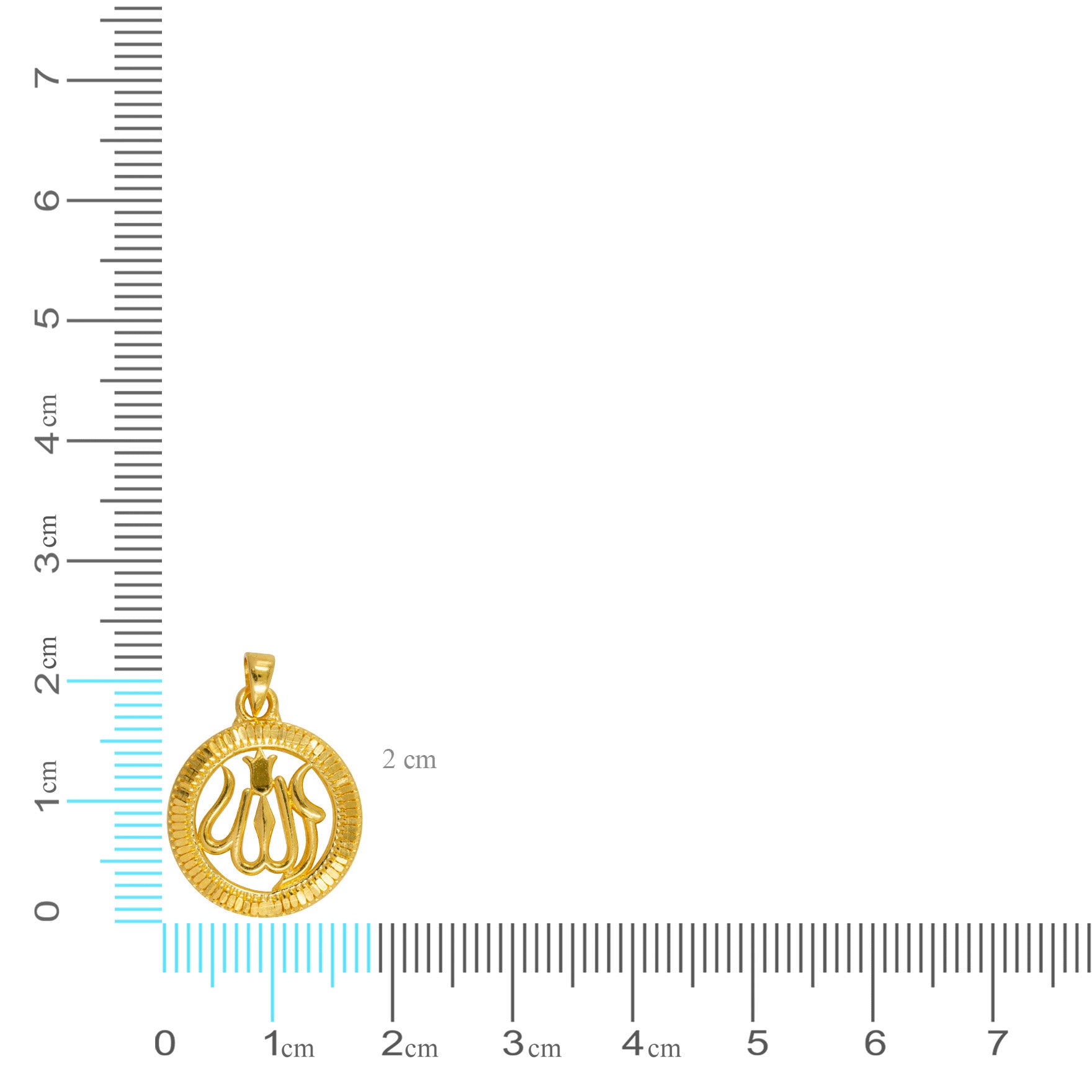 Golden Pendant PGLT32-07