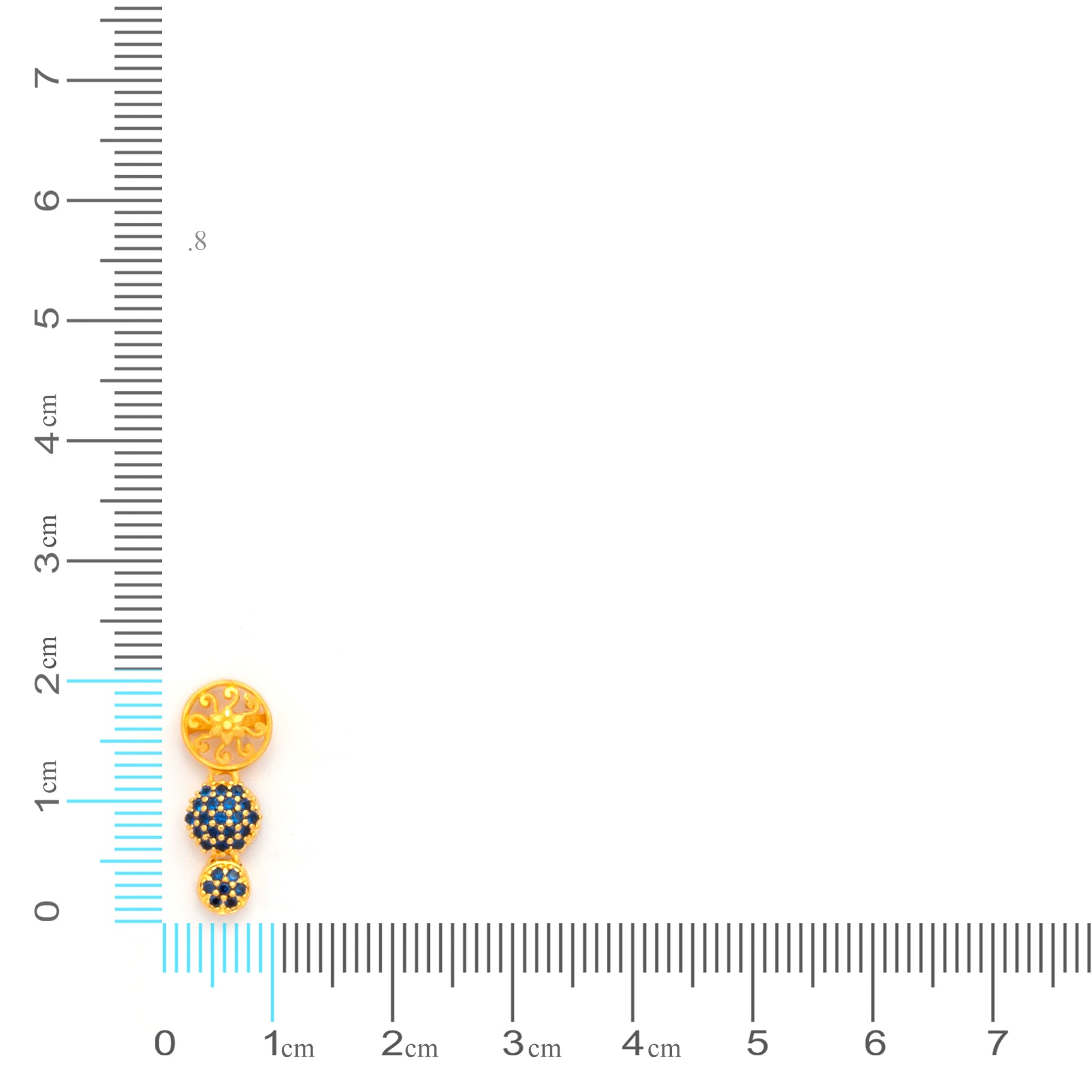 Stone earring PSHST90BL-061