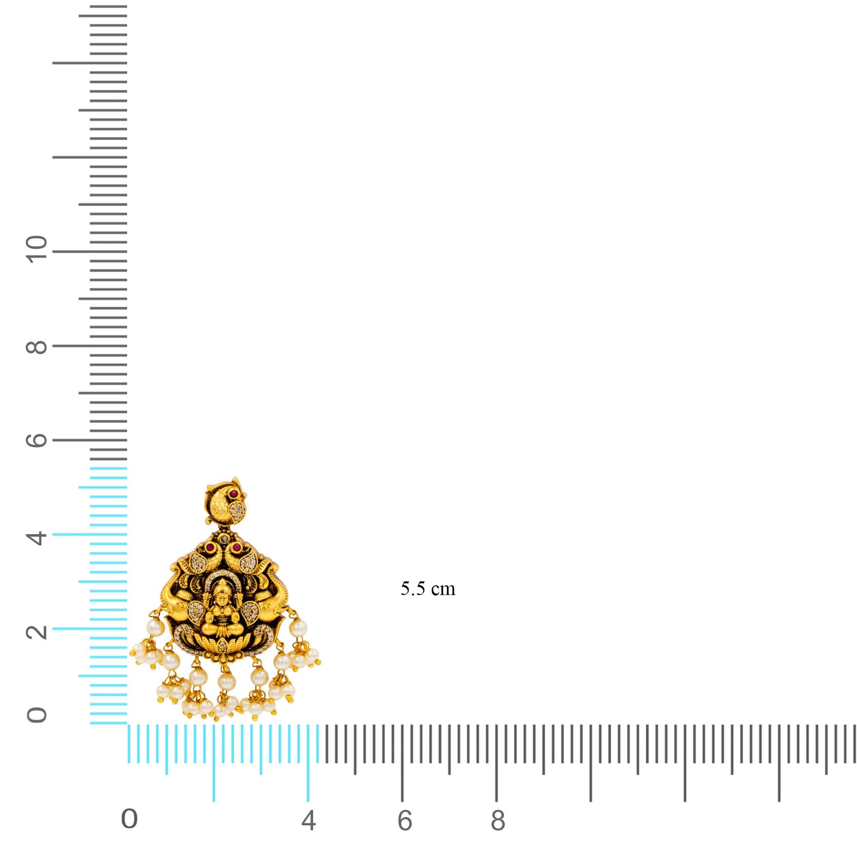 Sreshta Collection Gheru Necklace with Earrings PSGRNSSR3WR-0031, PSGRHSTSR2WR-053