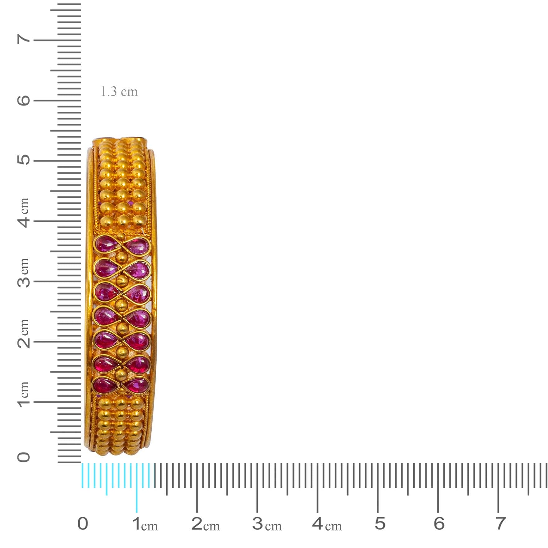 Stone Gheru Bangle PSGRBSR12R-23-006