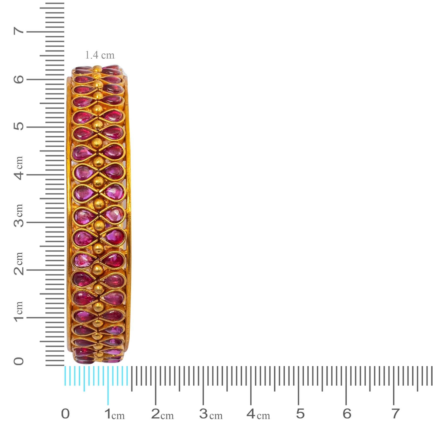 Stone Gheru Bangle PSGRBSR15R-23-006