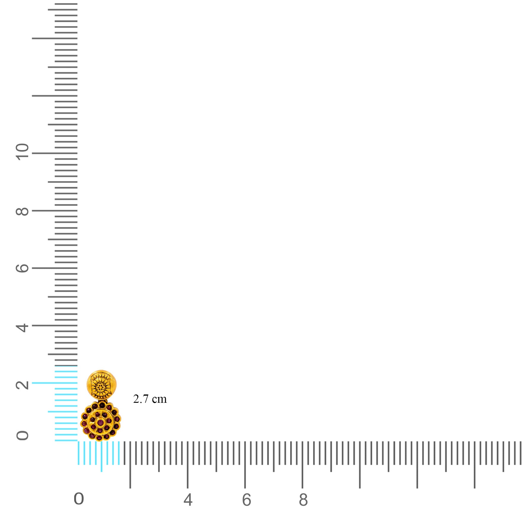 Sreshta Gheru Necklace wit Stud PSGRHSTSR24R-061, PSGRNLSR82R-0631