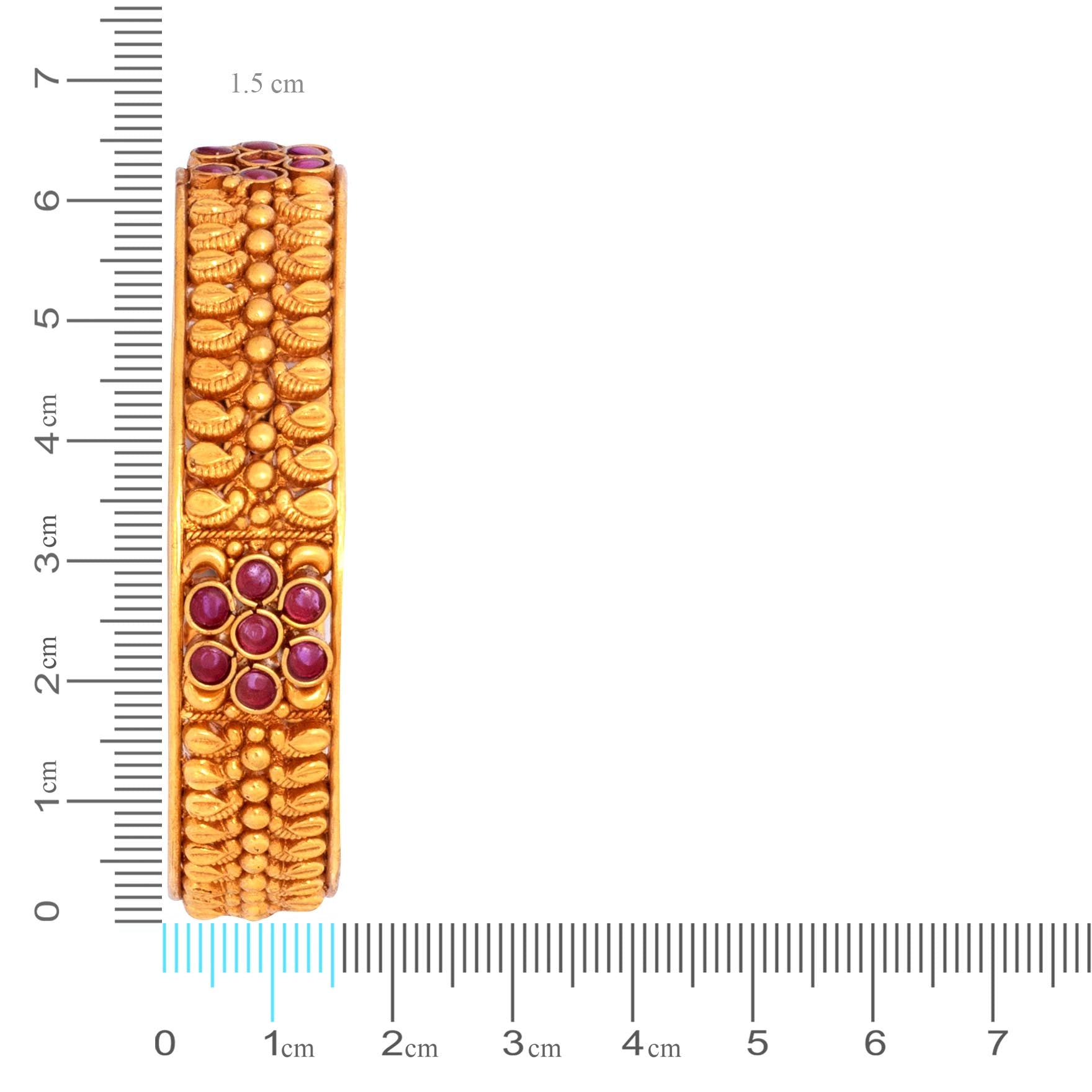 Stone Gheru Bangle PSGRBSR18R-23-006