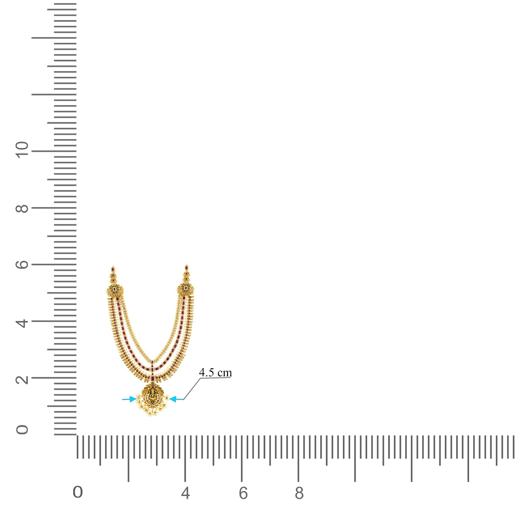 Sreshta Haram Gheru Necklace with Earrings PSGRNLSR1WR-0672, PSGRHSTSR1WR-054