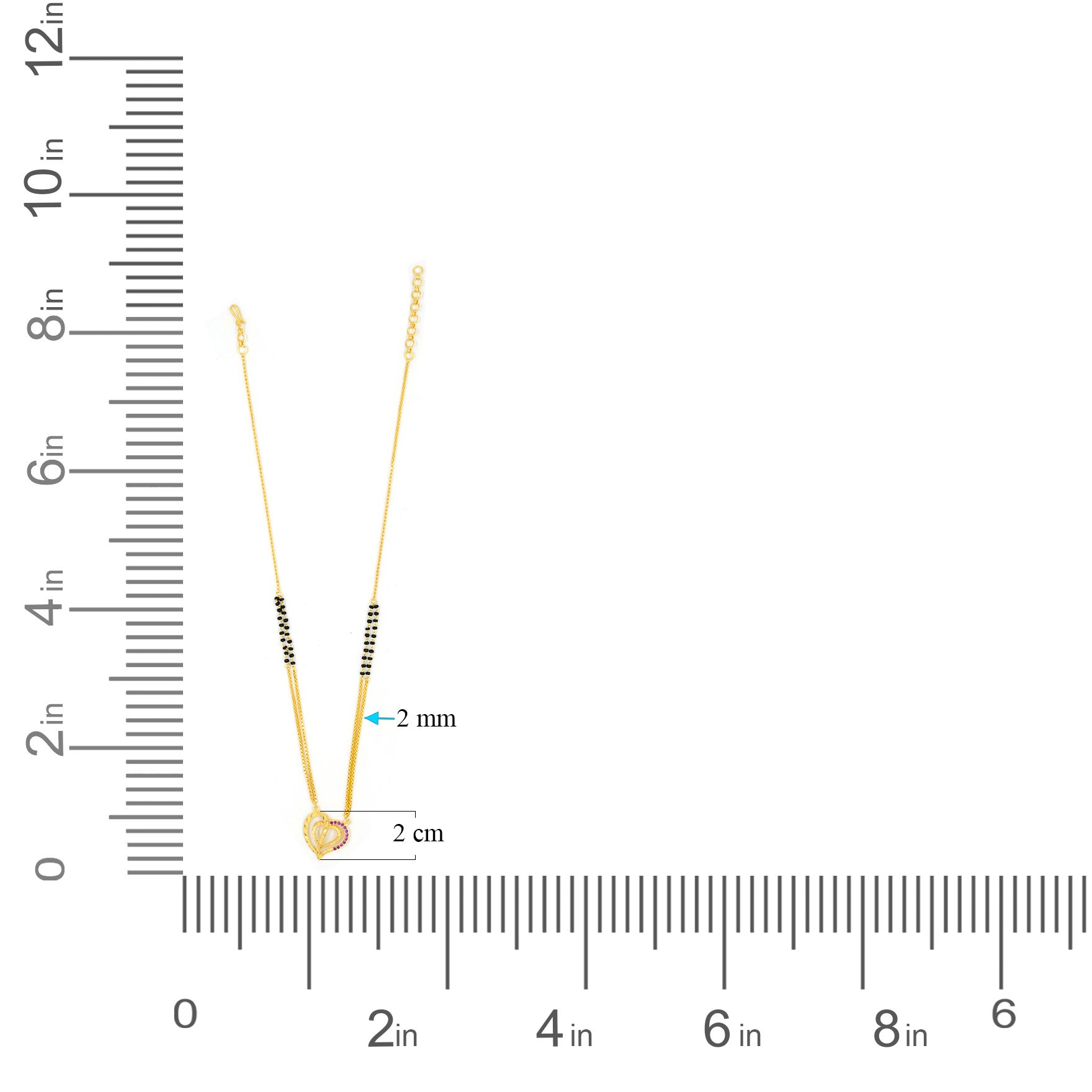 Karimani (Mangalsutra) chain PLKM1R-6-004