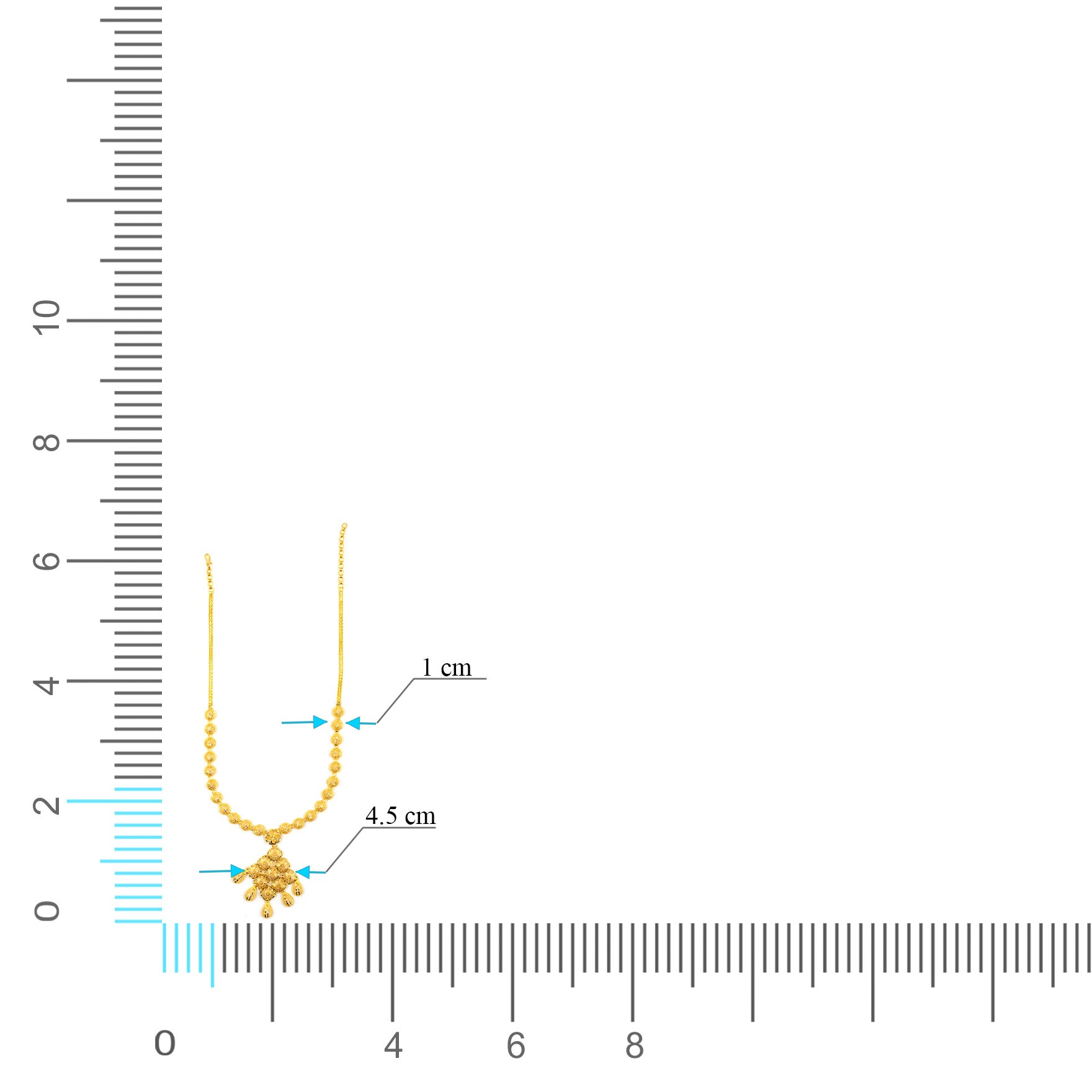 Golden Necklace PGNM16-055,PGHST110-041