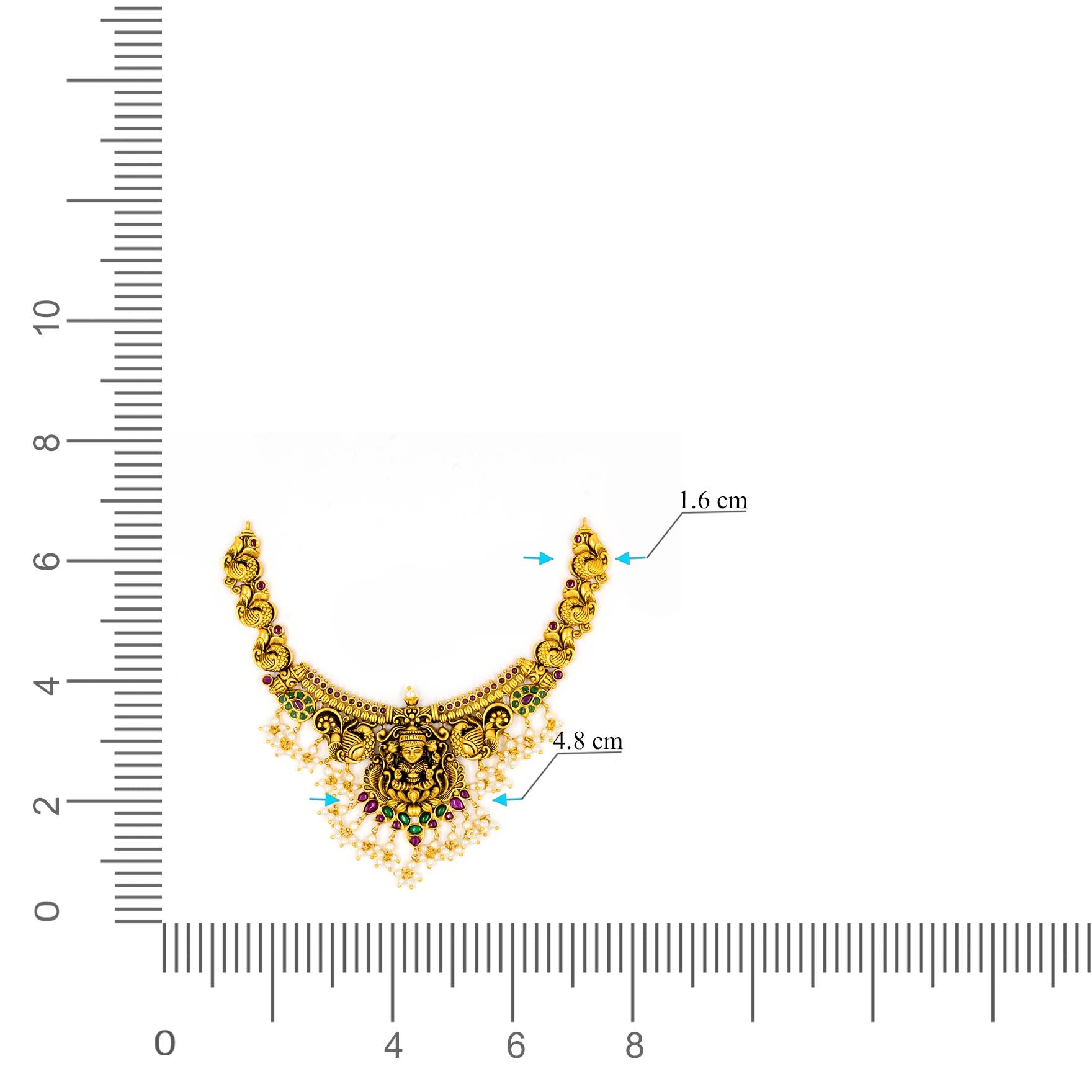 Sreshta Collection Gheru Necklace with Earrings PSGRNSSR20WRG-0311, PSGRHSTSR2WR-083