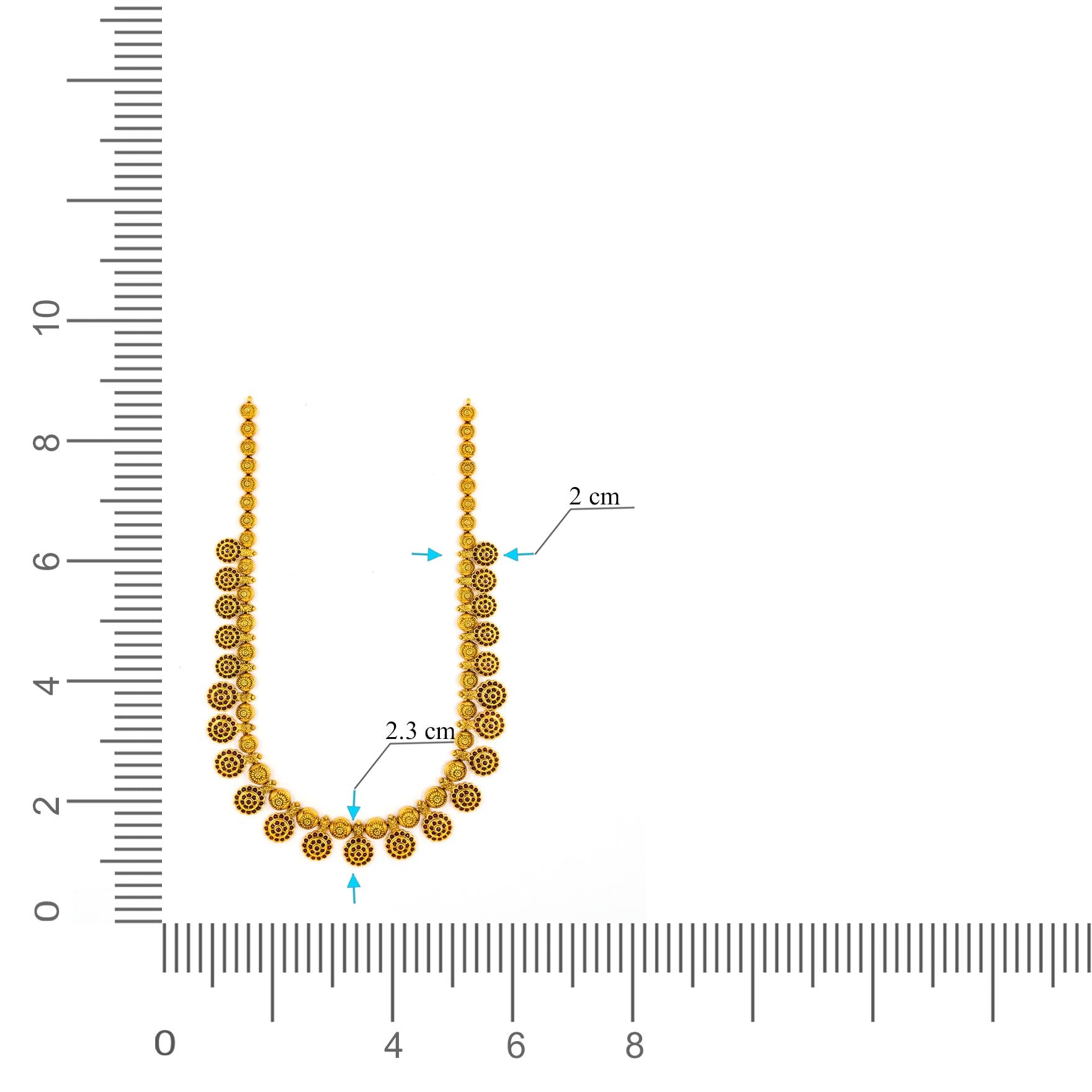 Sreshta Gheru Necklace wit Stud PSGRHSTSR24R-061, PSGRNLSR82R-0631