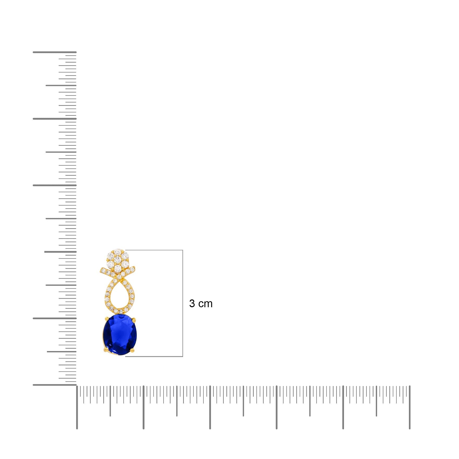 Premium Stone Necklace with Stud PMSNS7WBL-008, PMSHSTWBL-081