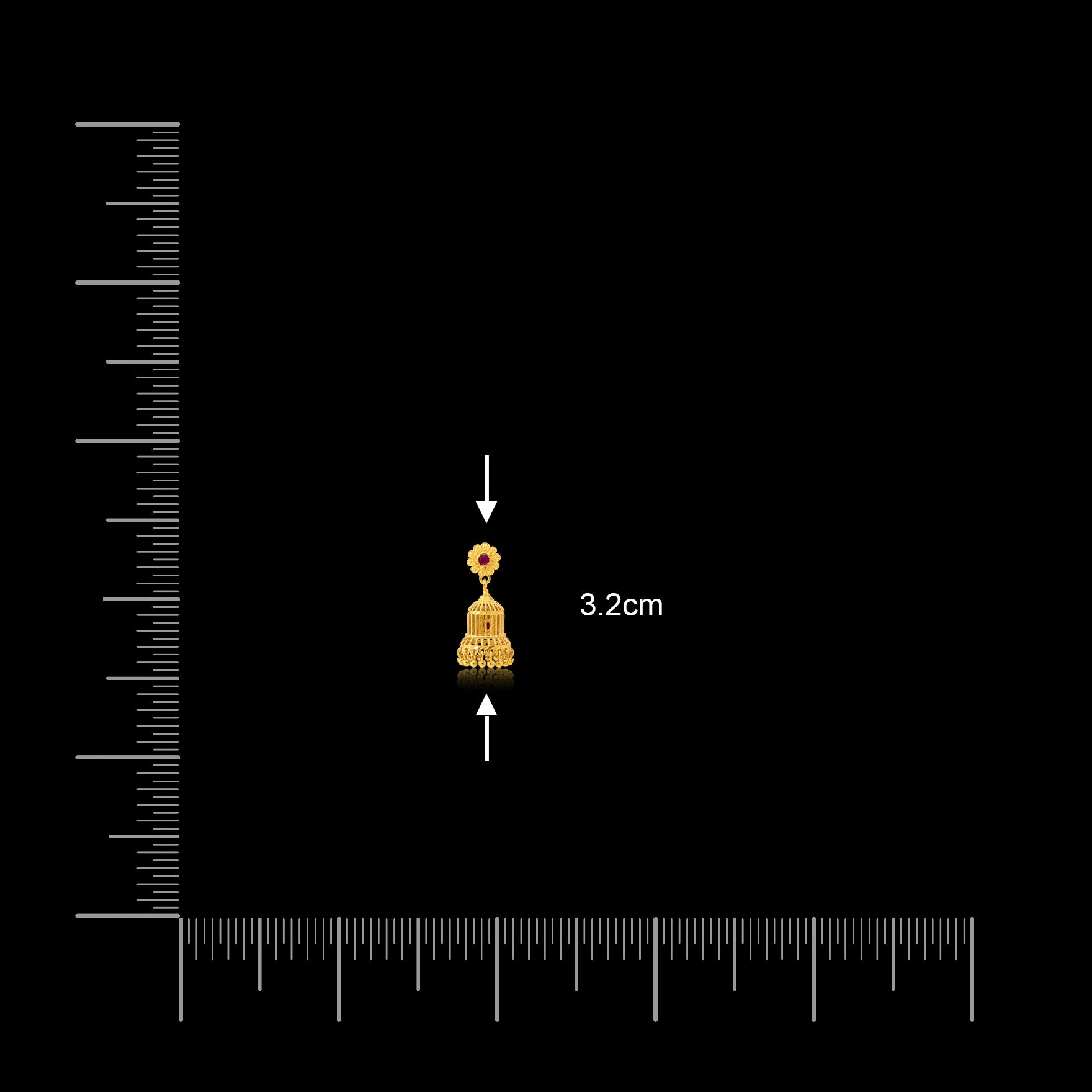 Stone Jumkka Hanging Stud PSJST79R-061