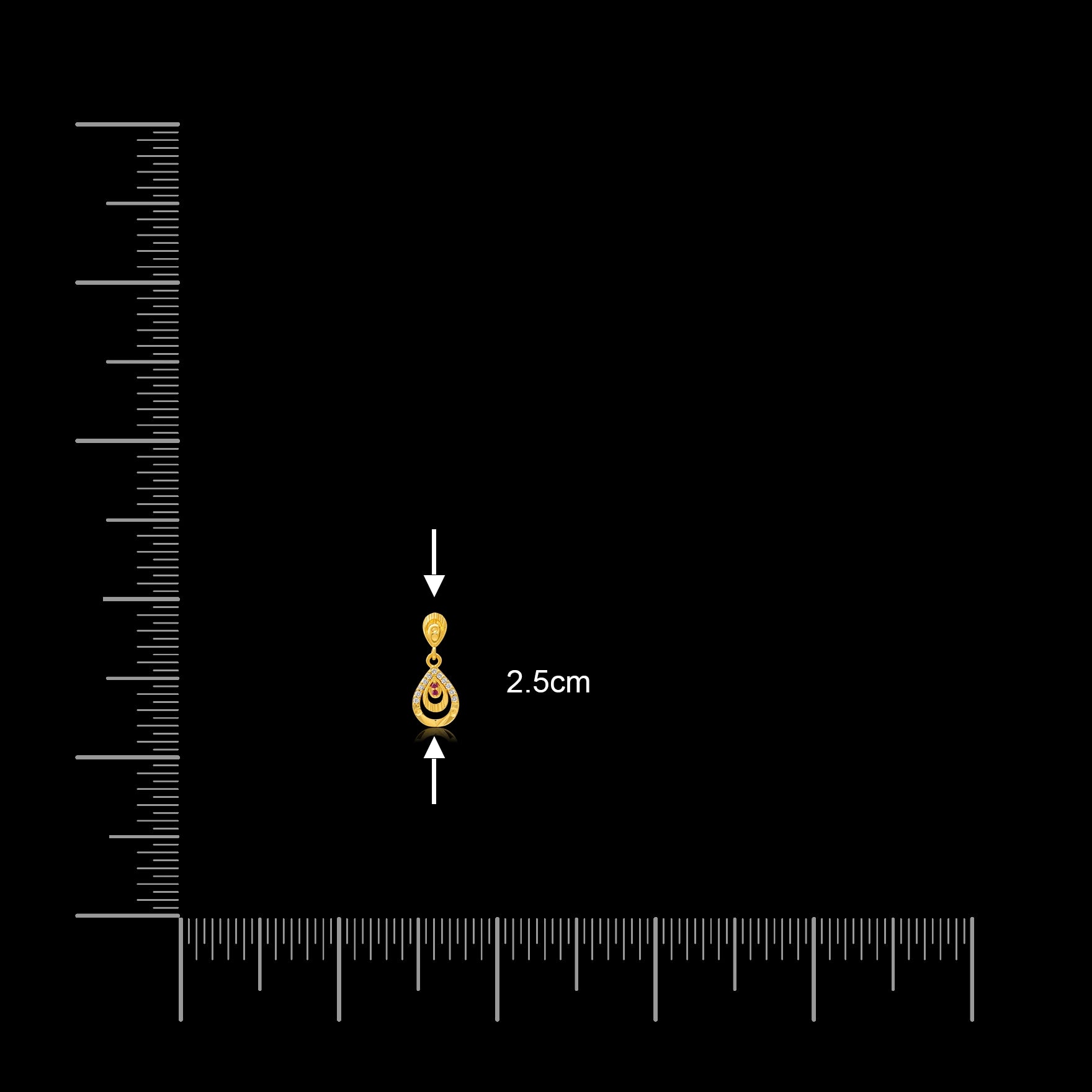 Stone Hanging Stud PSHST289WR-001