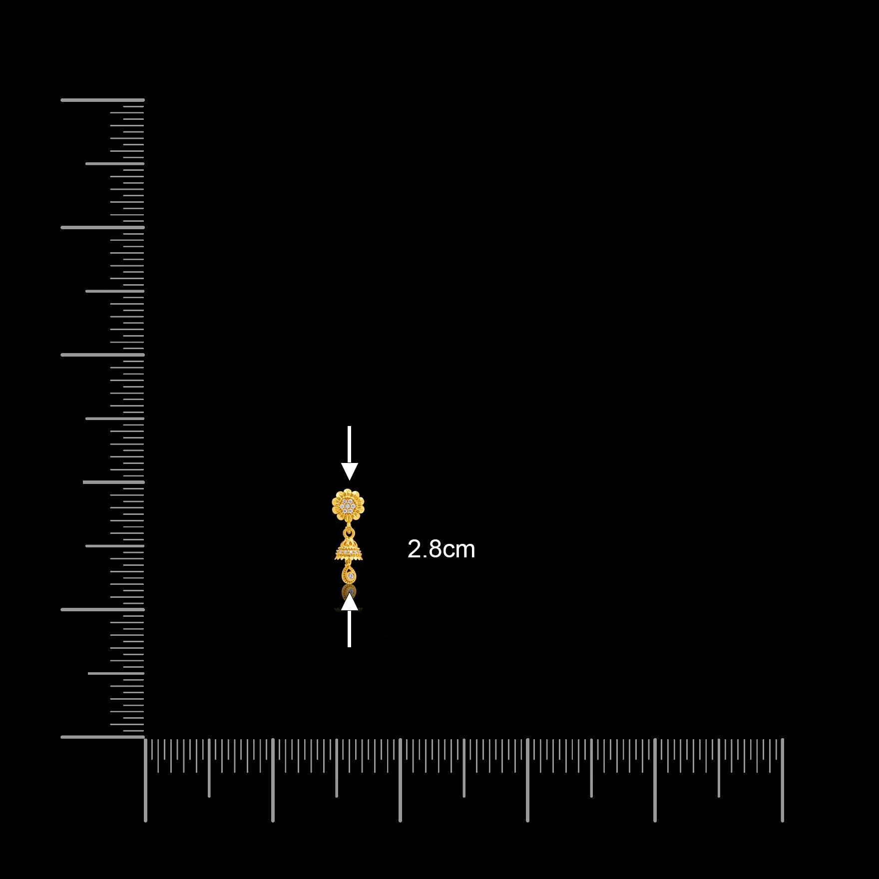 Stone Jumkka Hanging Stud PSJST196W-041