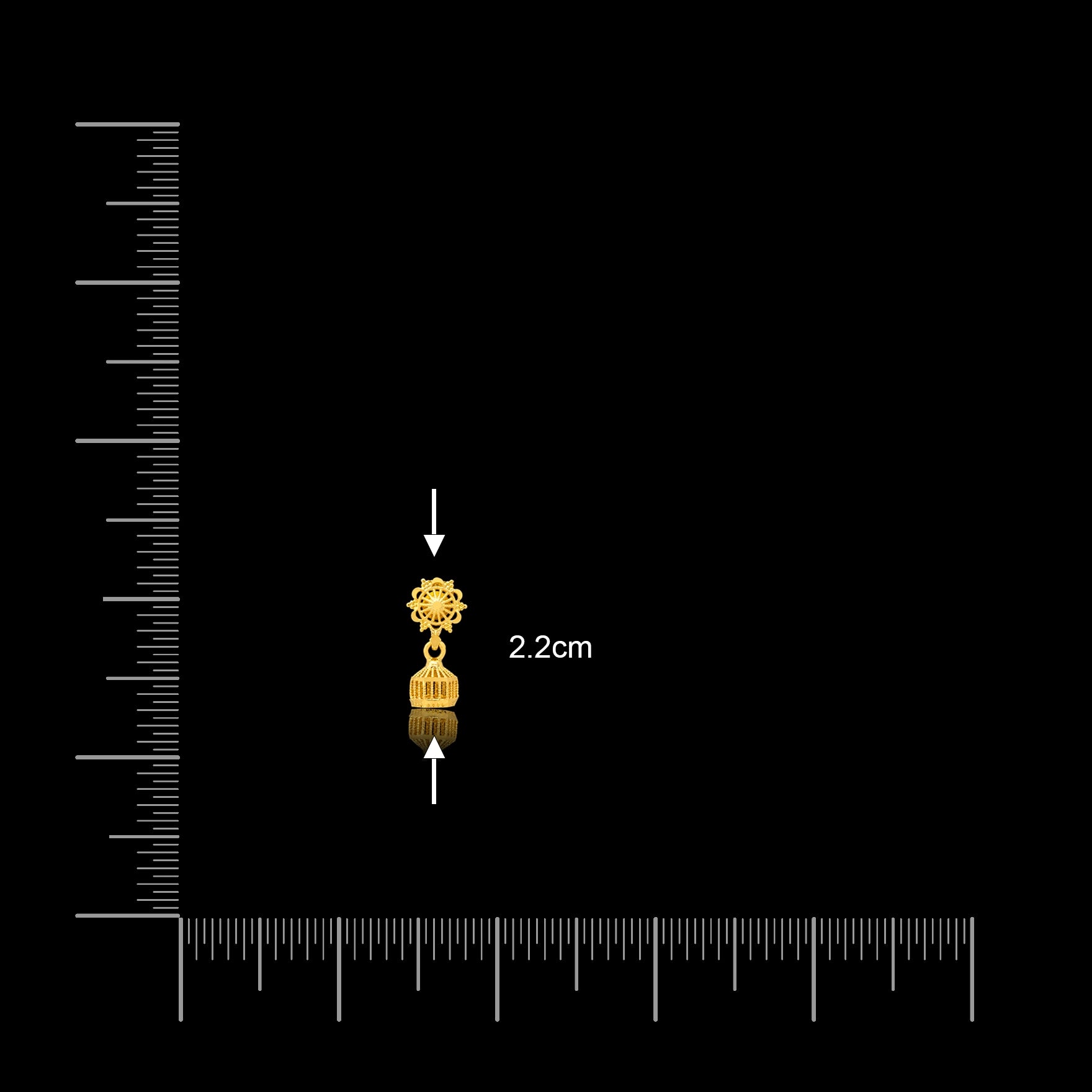 Golden Jimikka Earring PGJST9-011