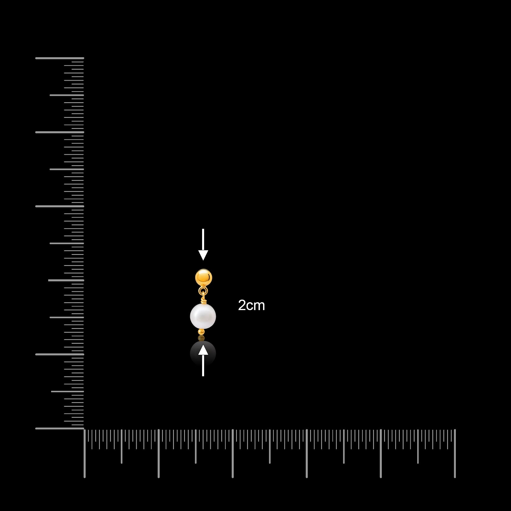 Golden Hanging Stud PGHST67-021