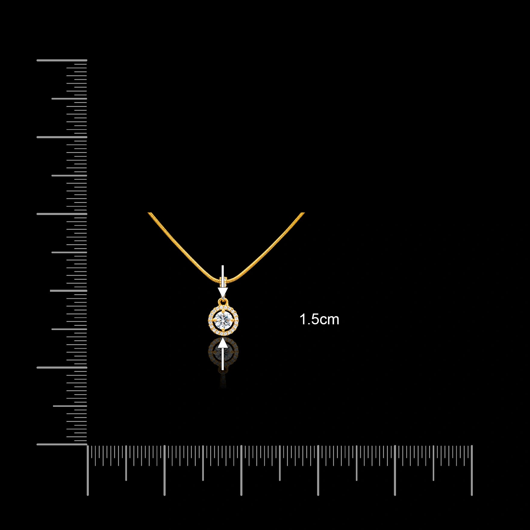 Stone Pendant With Stud PSLT23W-021, PSLT23W-021
