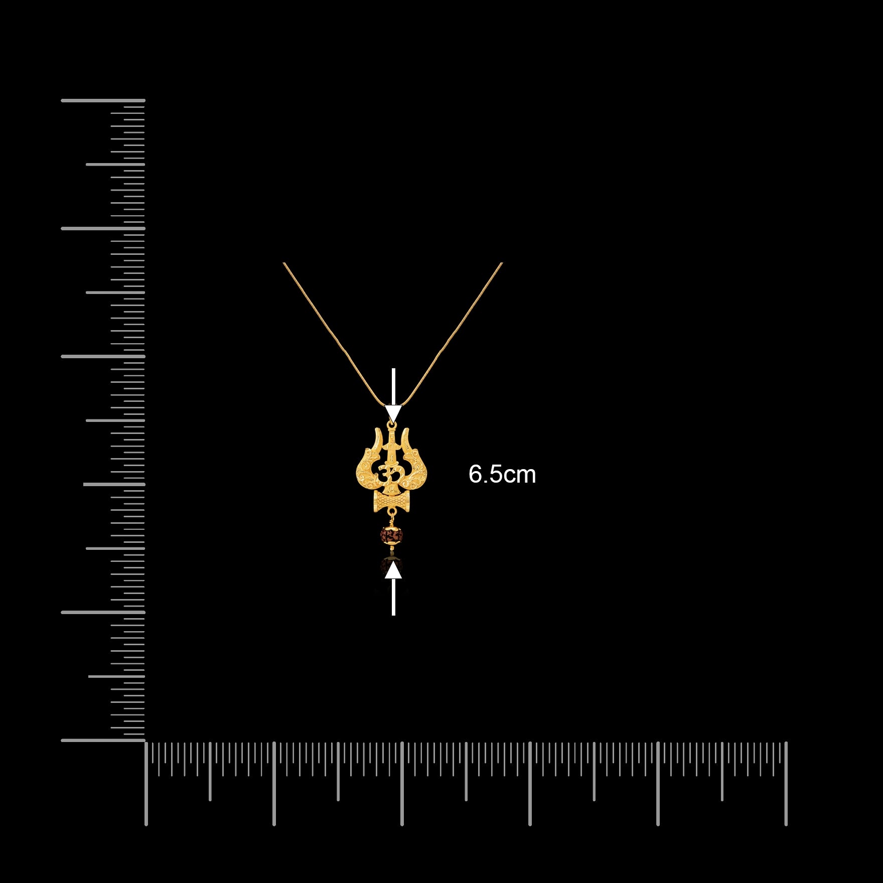 Golden Rudhraksham locket PRULT3-072