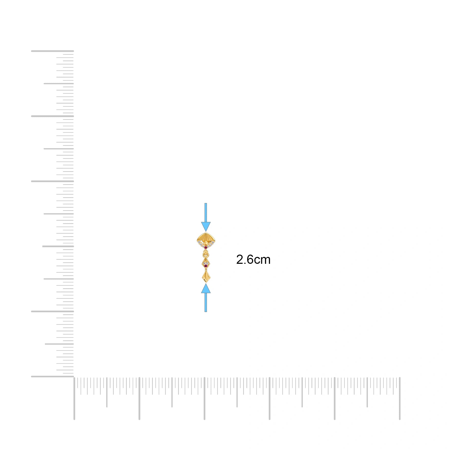 Stone Hanging Stud PSHST27WR-021