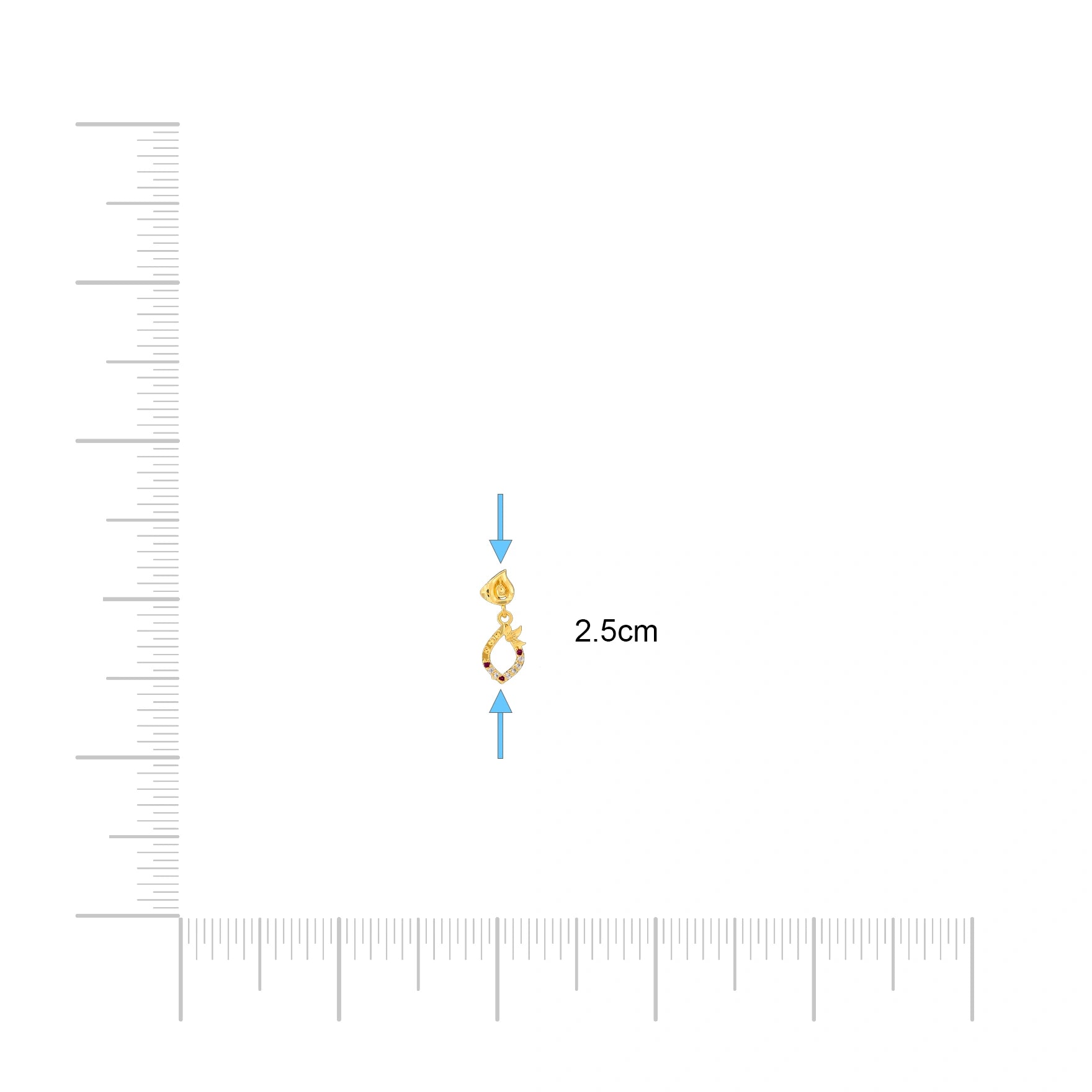 Stone Hanging Stud PSHST281WR-001