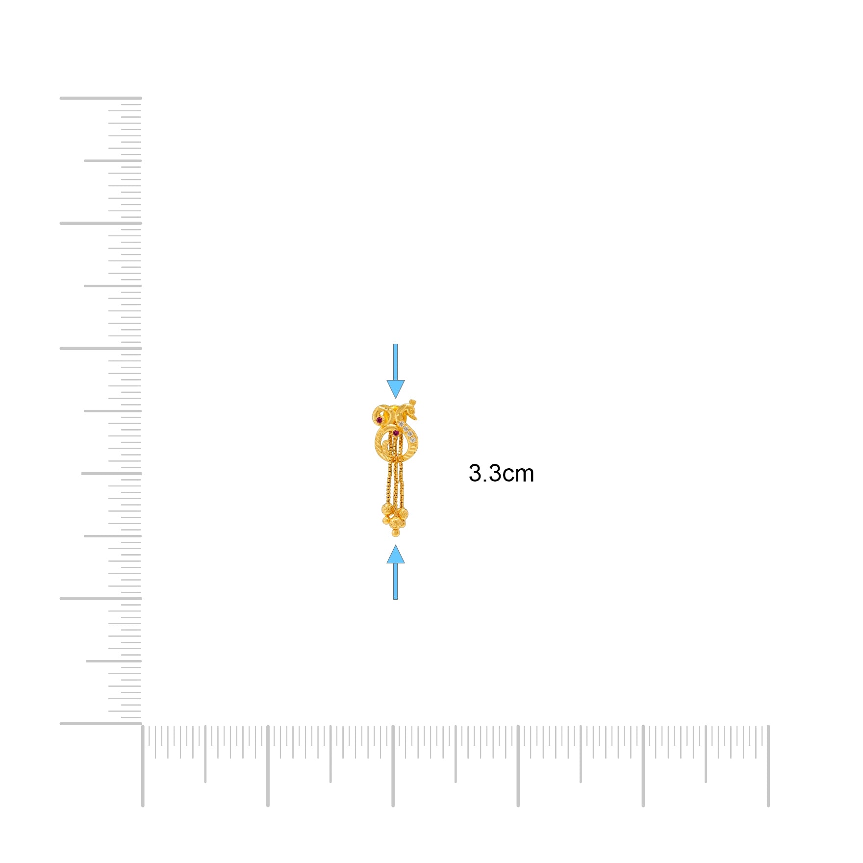 Stone Hanging Stud PSHST306WR-041