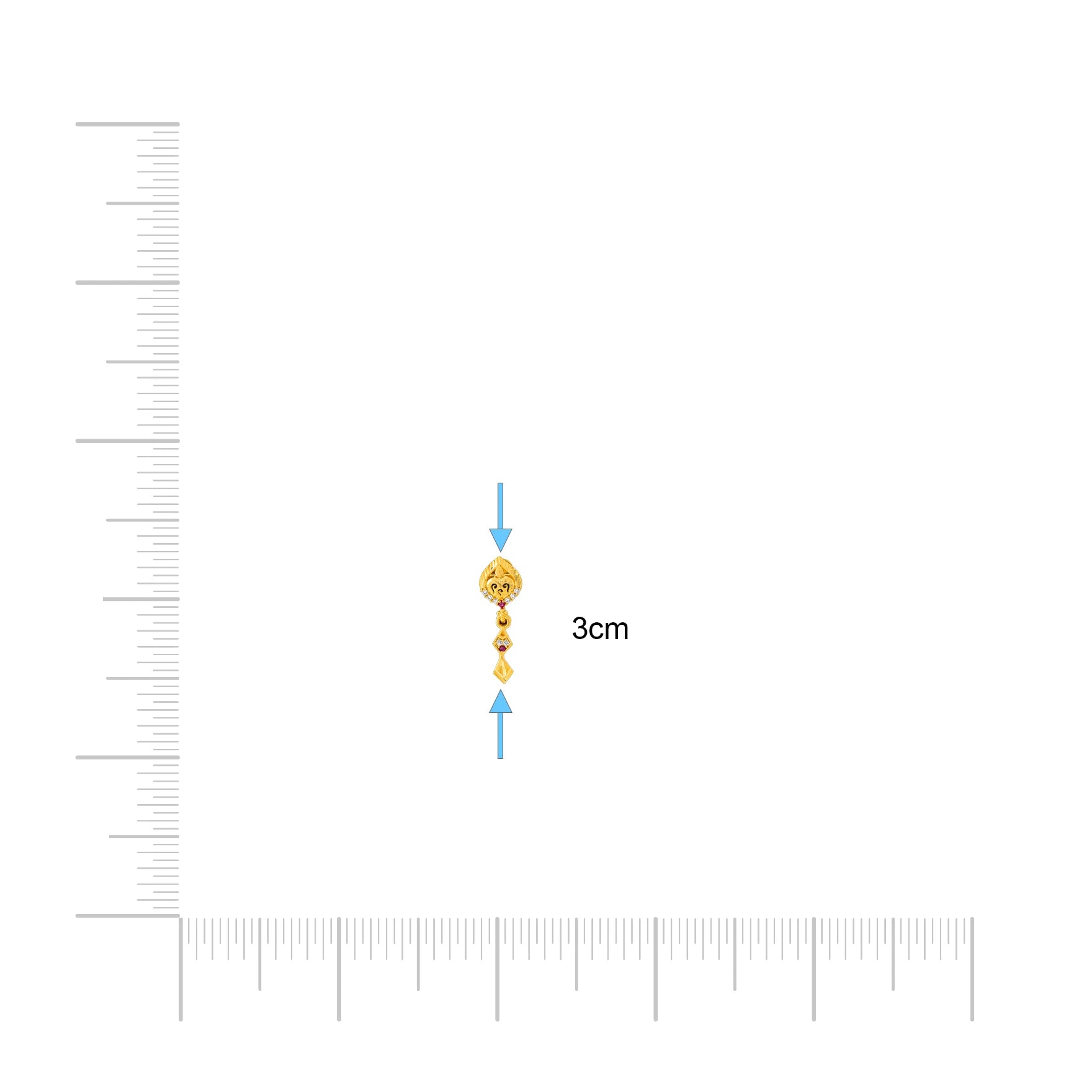 Stone Hanging Stud PSHST26WR-021