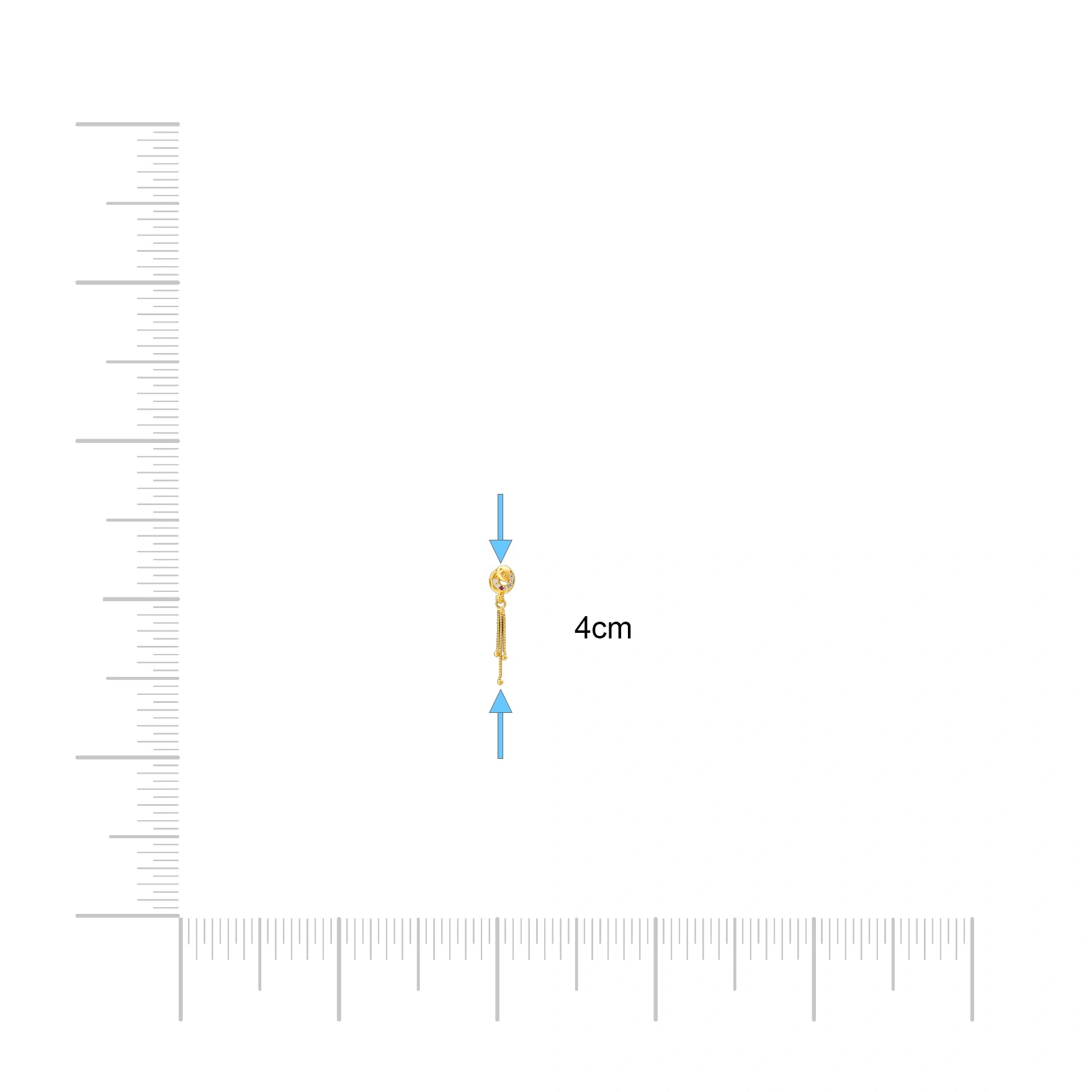 Stone Hanging Stud PSHST25WR-011