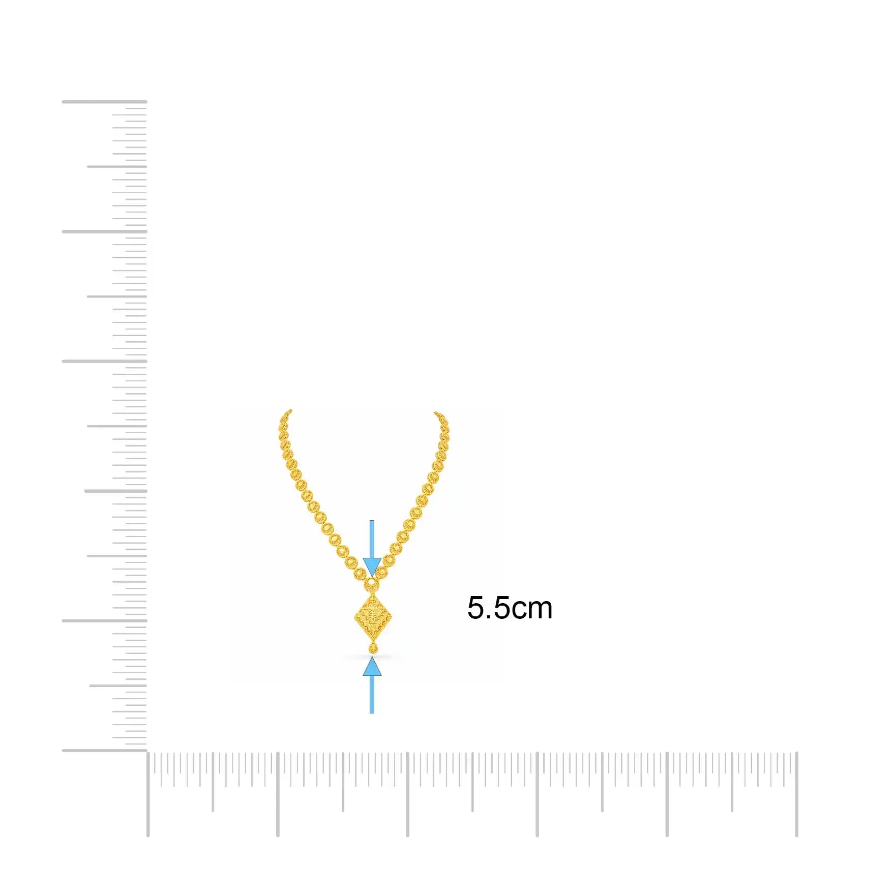 Golden Necklace medium PGNM22a-085