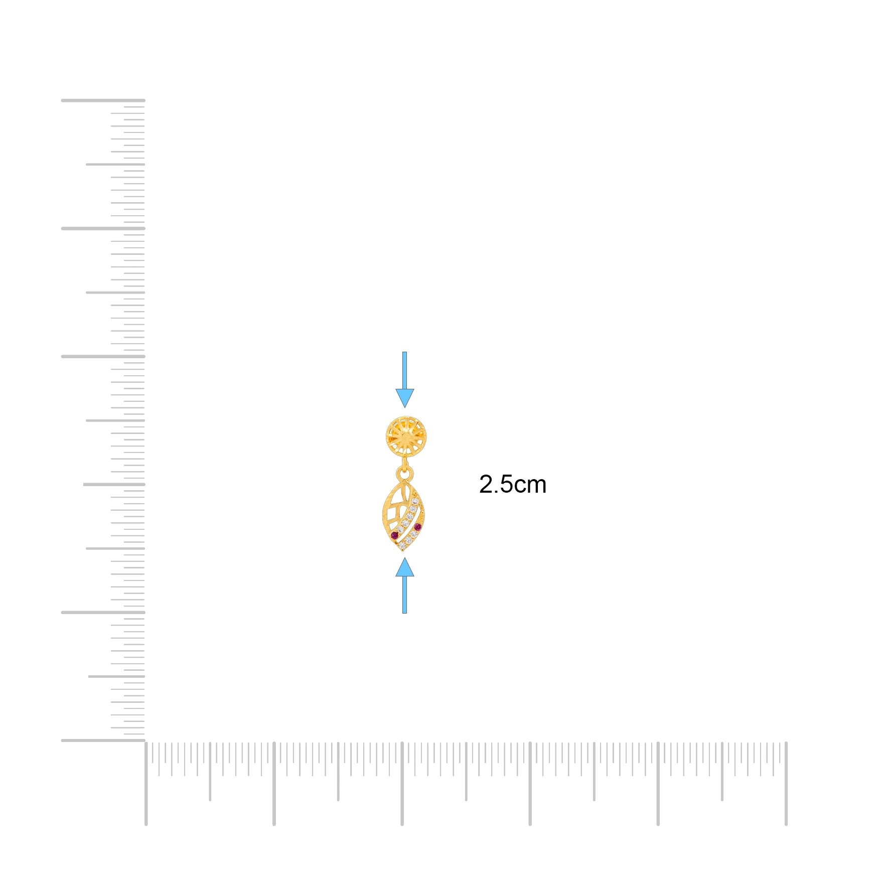 Stone Hanging Stud PSHST280WR-001