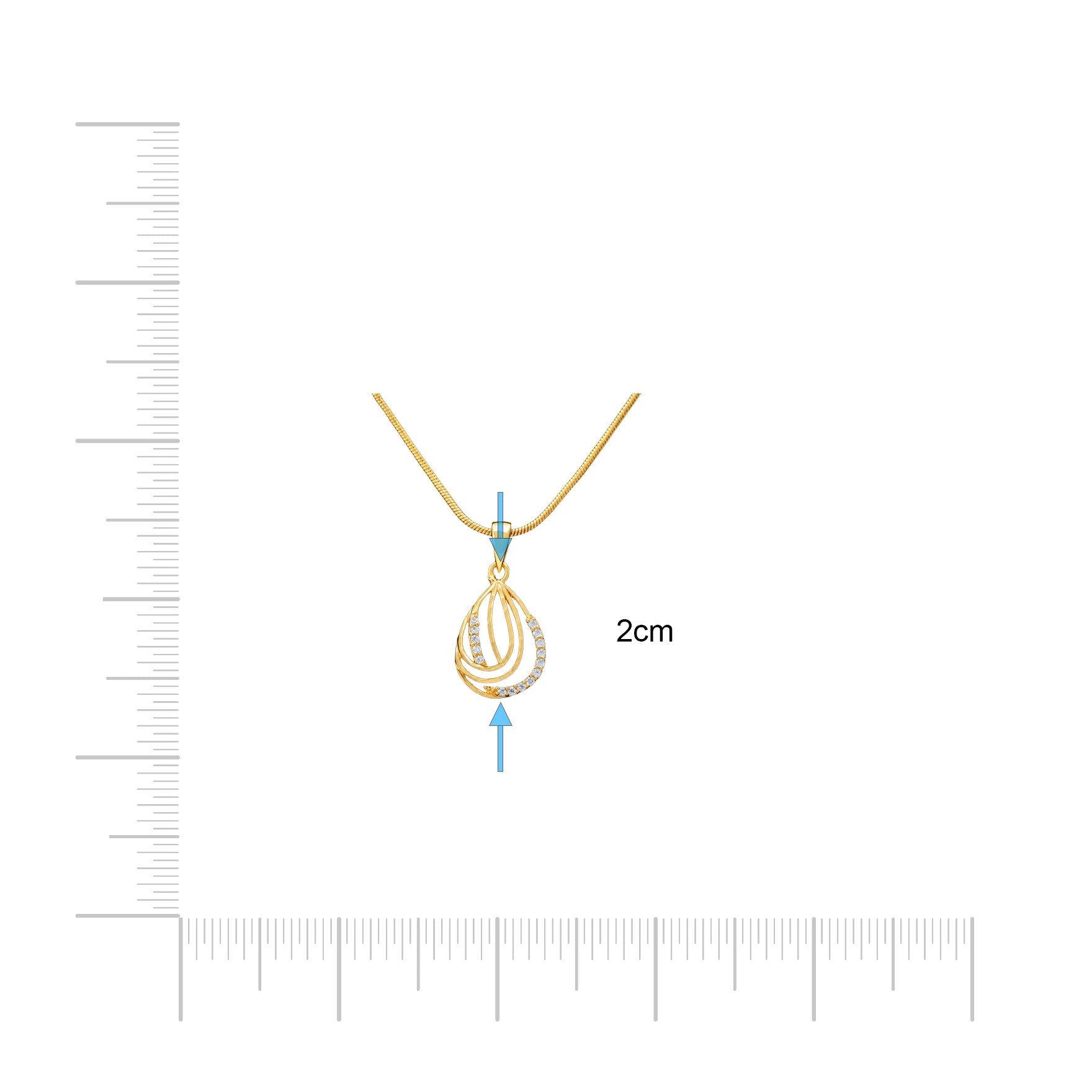 Golden Stone Pendant PSLT103W-031