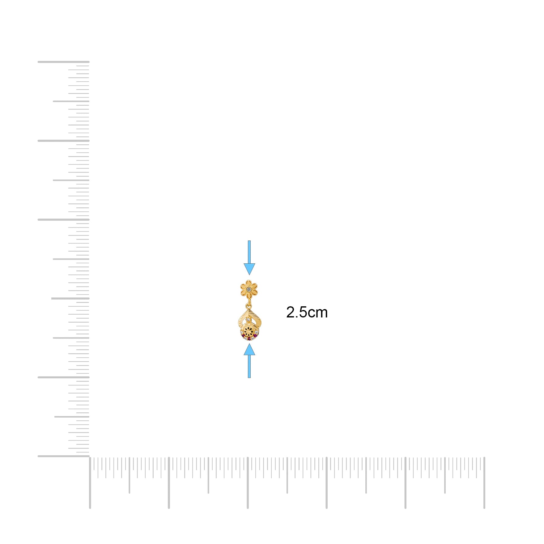 Stone Hanging Stud PSHST307WR-041