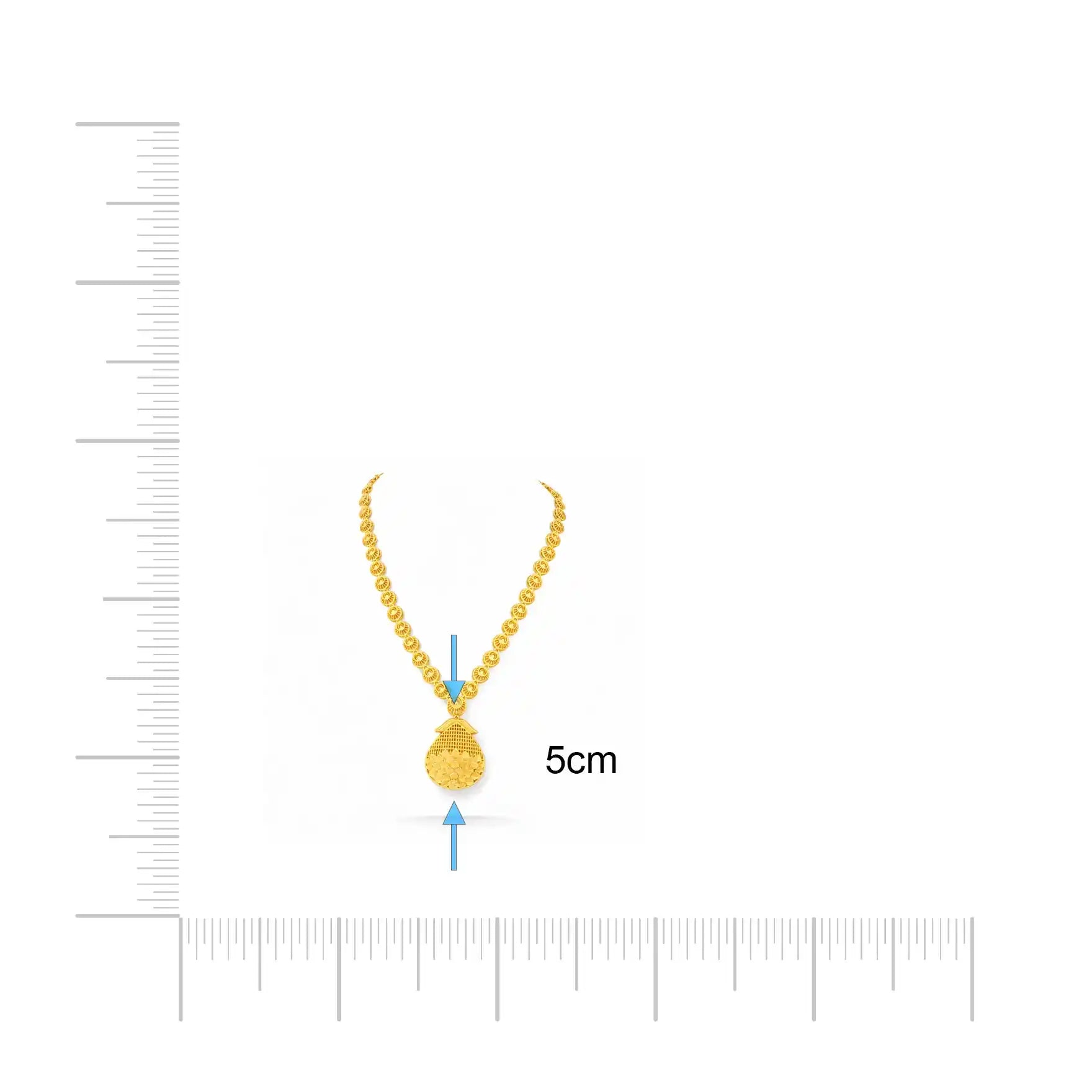 Golden Necklace medium PGNM26-085