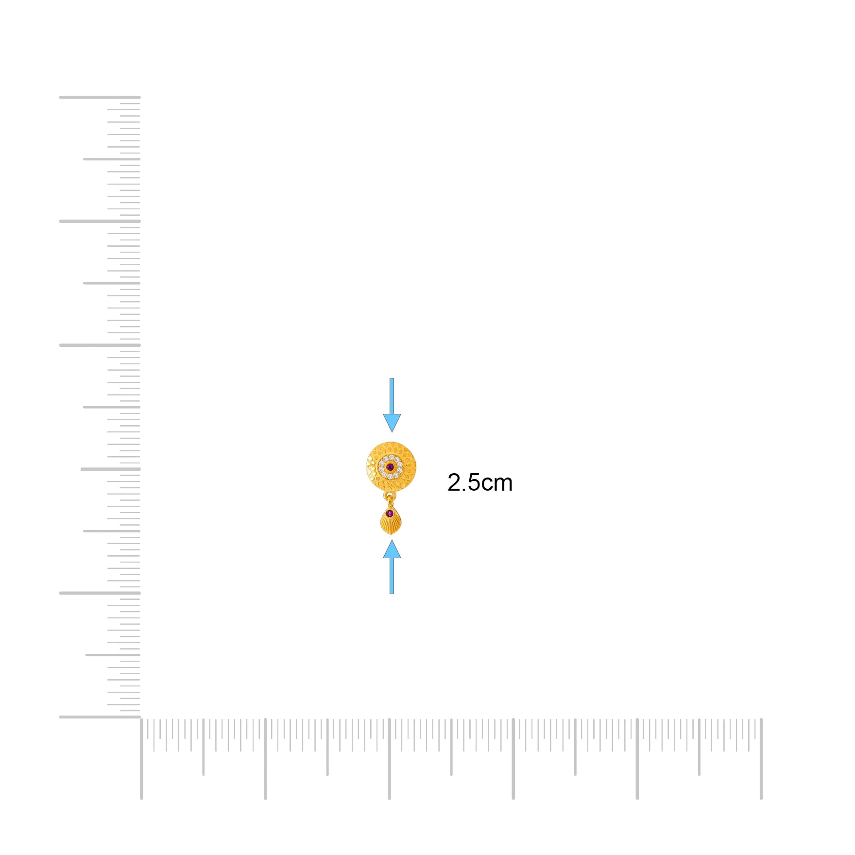Stone Hanging Stud PSHST282WR-001