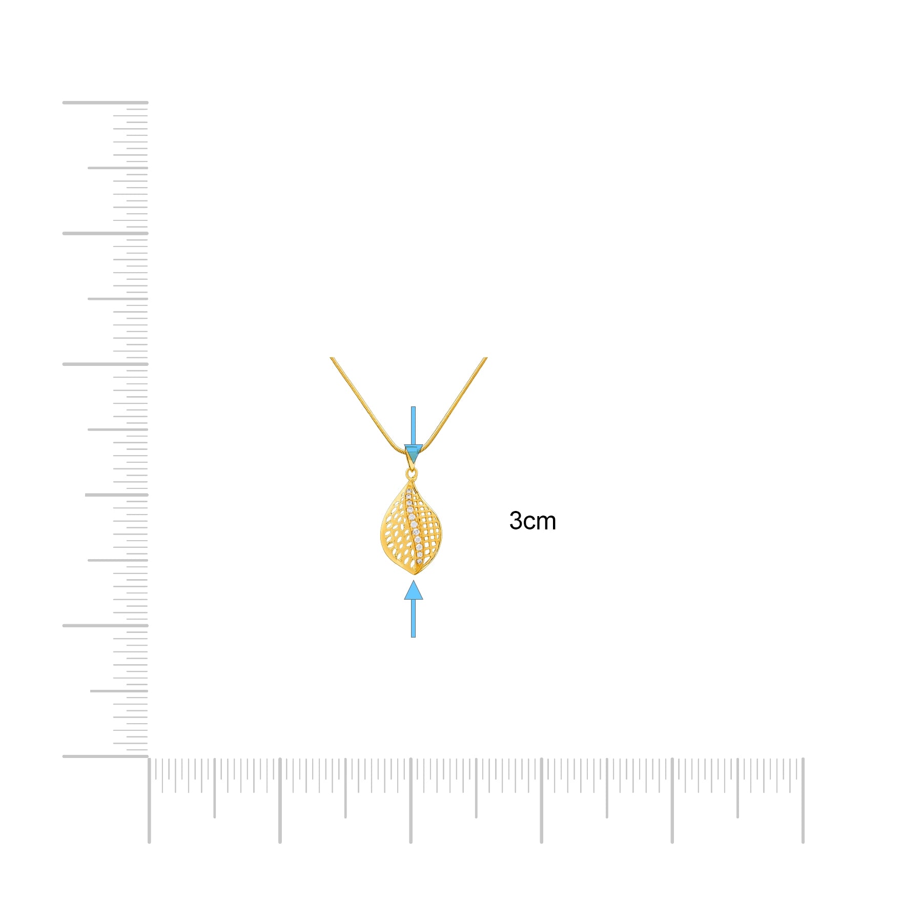 Golden Stone Pendant PSLT57W-051