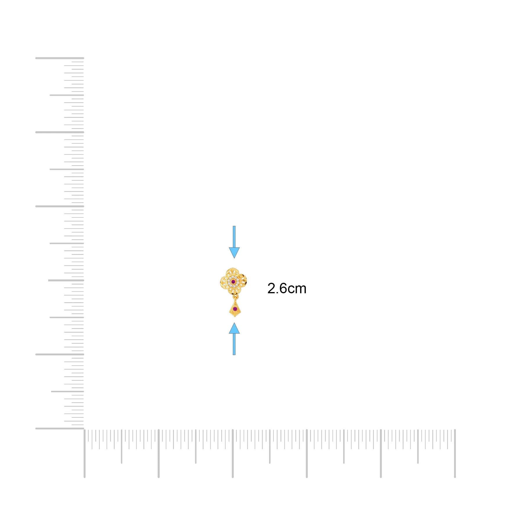 Stone Hanging Stud PSHST304WR-041