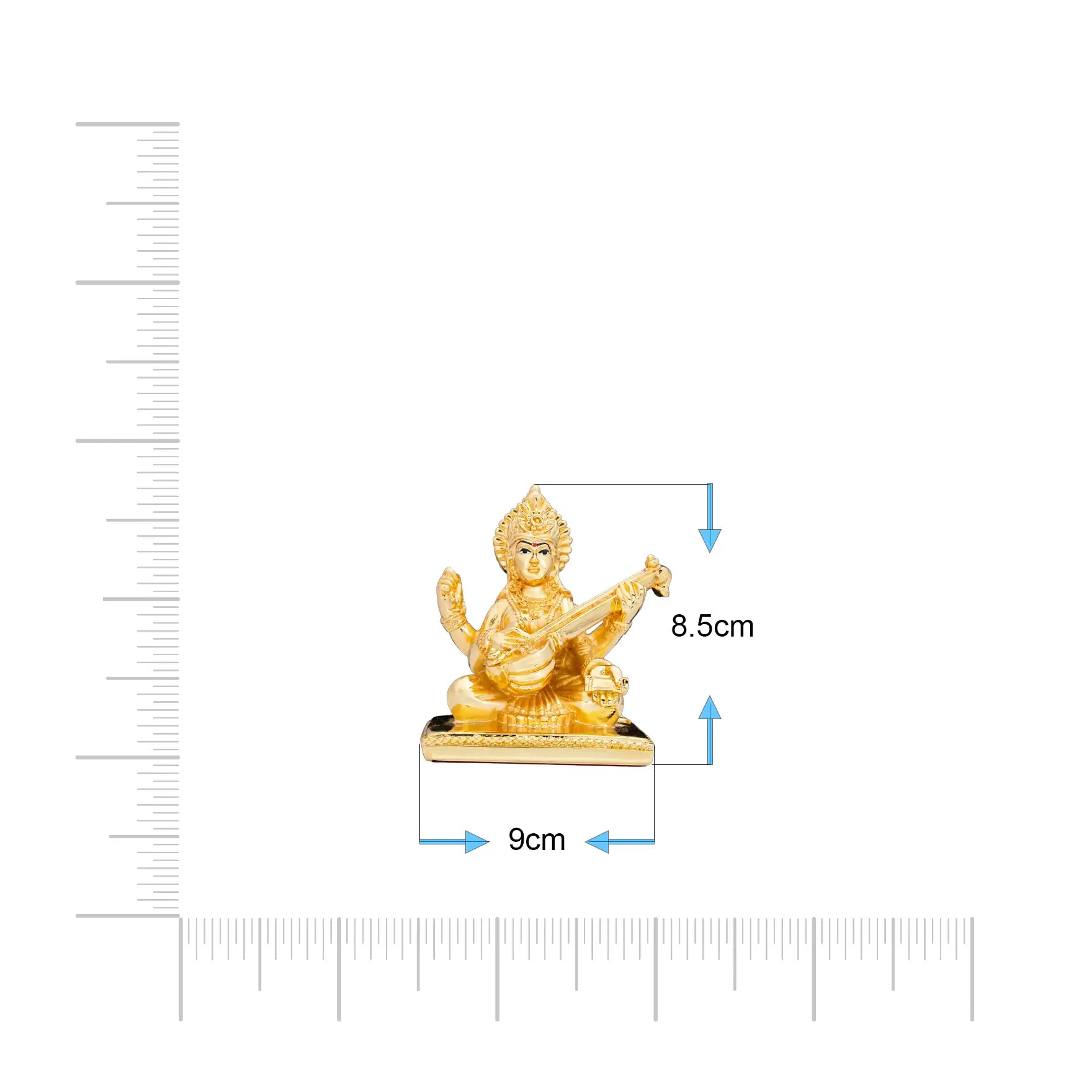 Goddess Saraswati Golden Idol PIDRGSA5-053