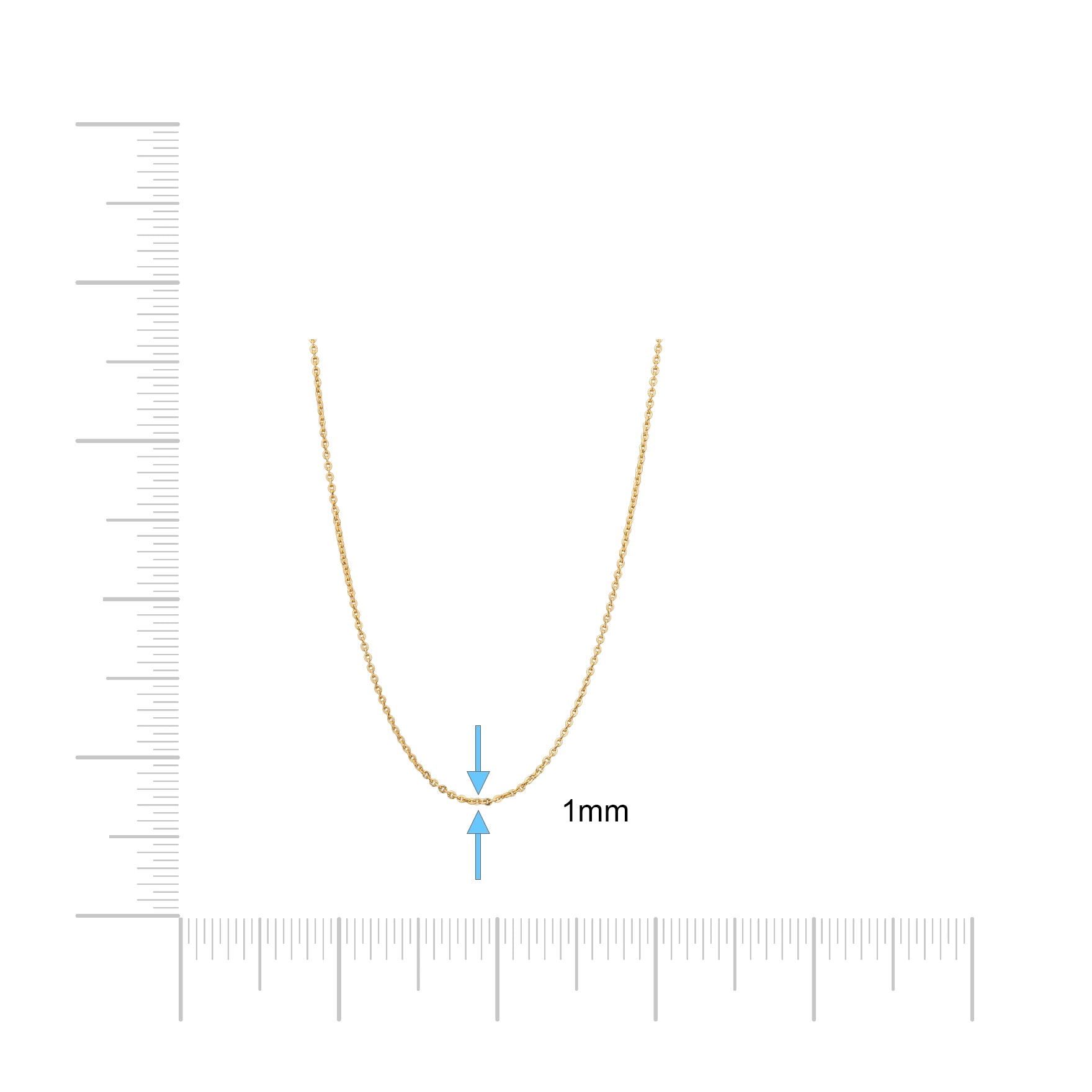 Gold Chain Millennium PCM80a-052