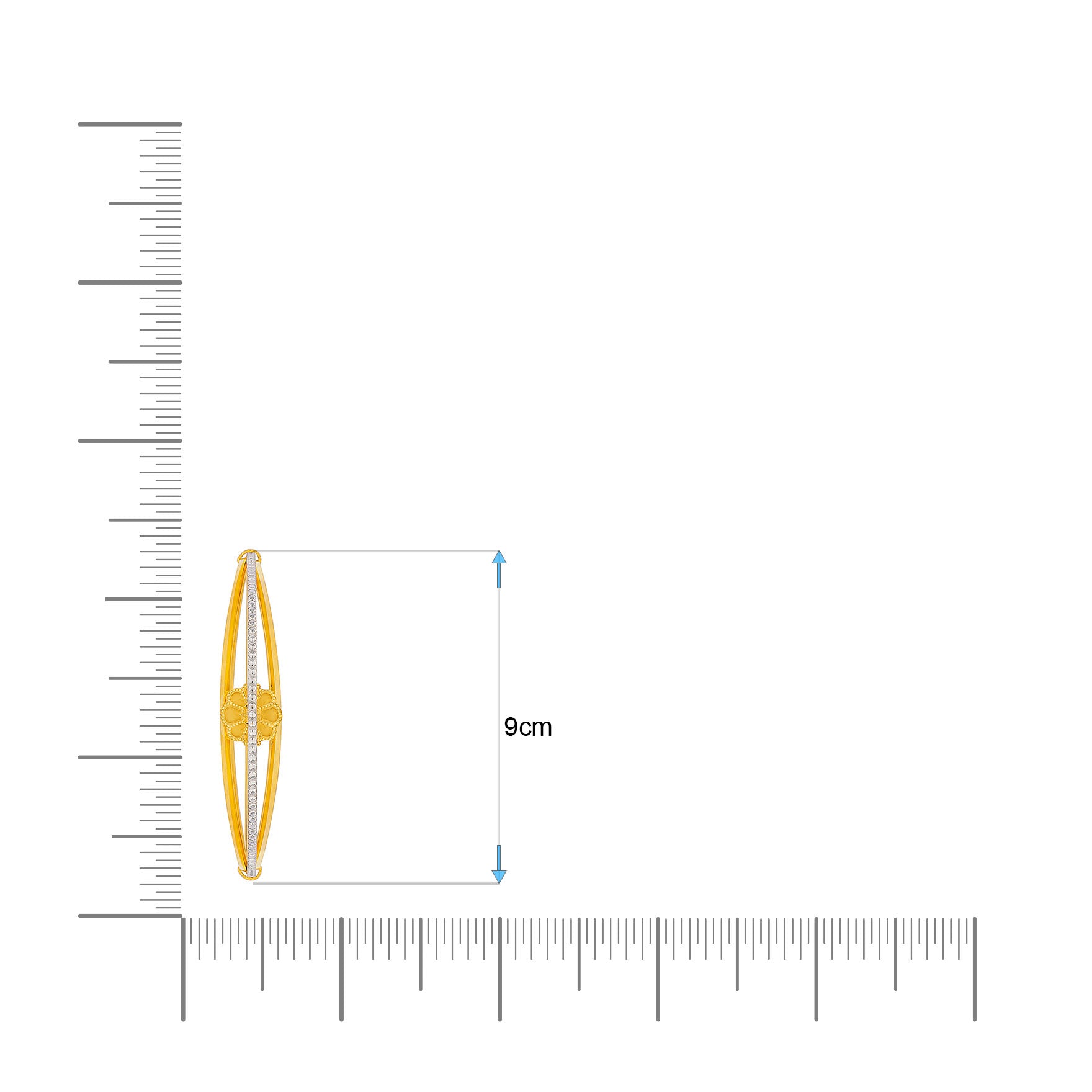 RHODIUM GOLDEN BRACELET PRGB94-062