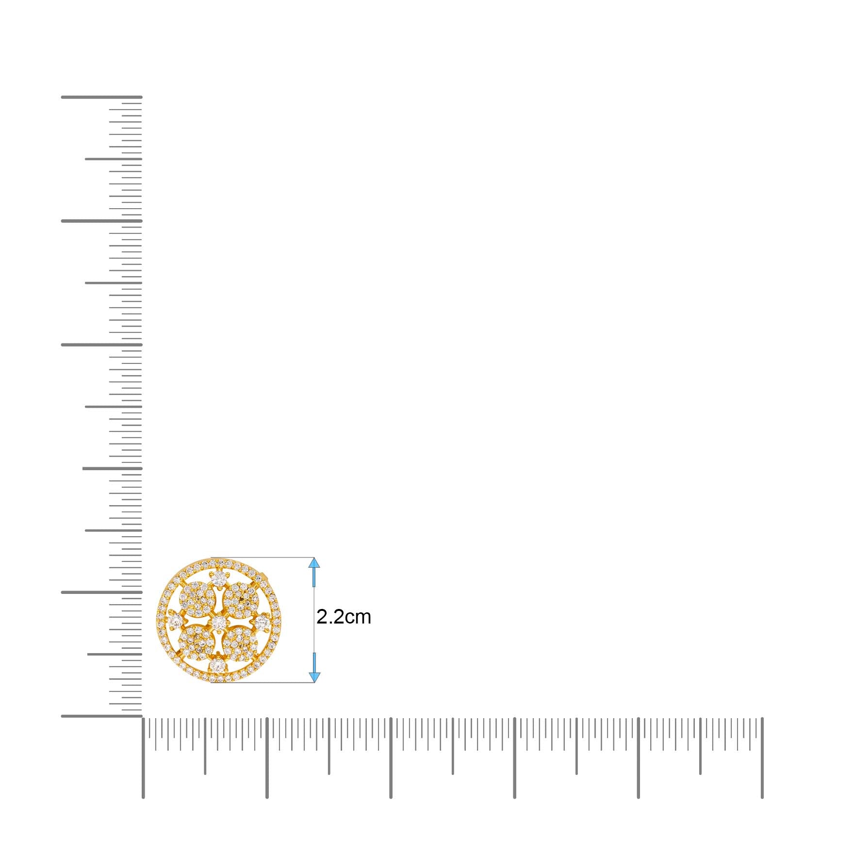 Designer Stone Earrings Gold Plated Collection Online | Parakkat Jewels