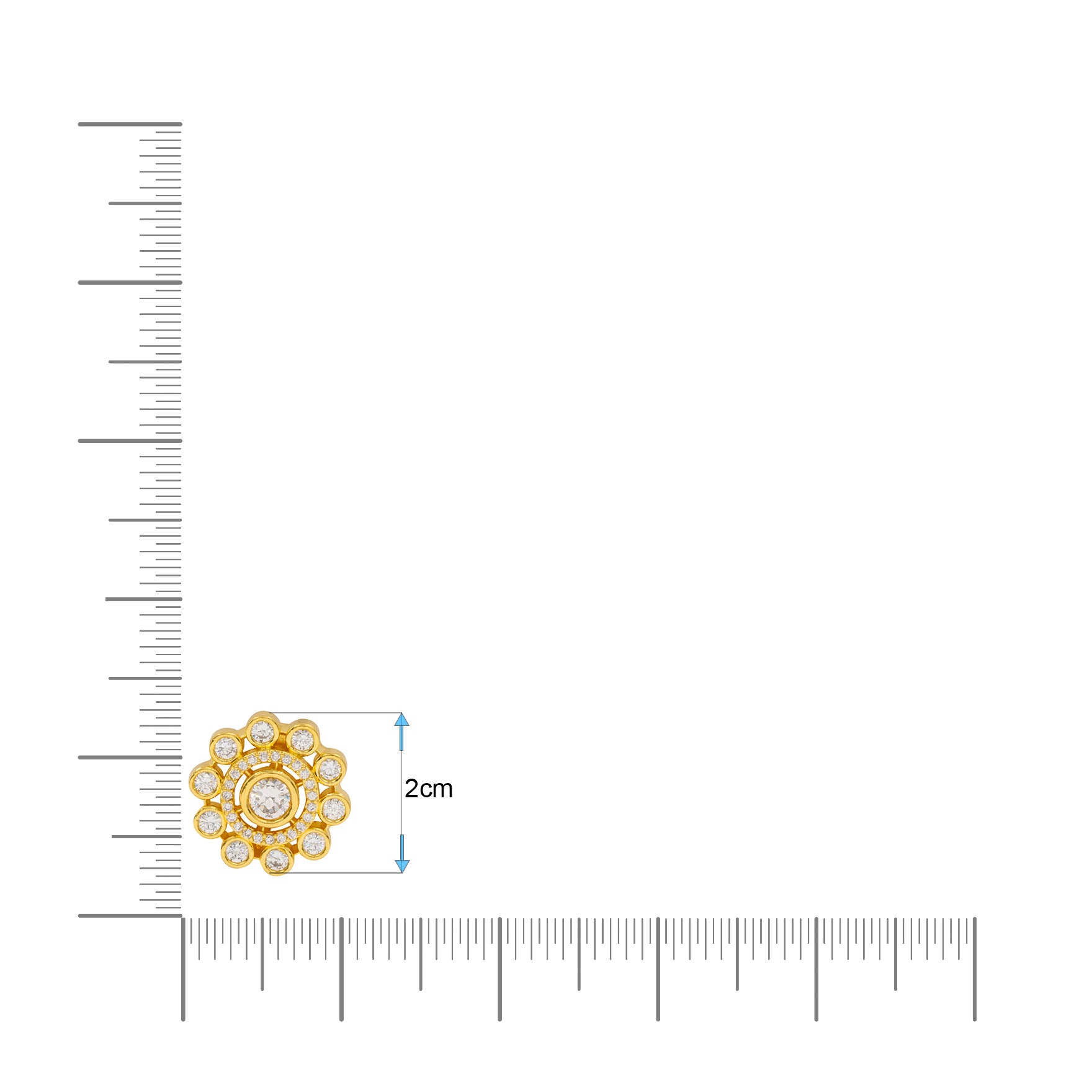 Latest Gold Plated Stone Stud Earrings Online | Parakkat Jewels