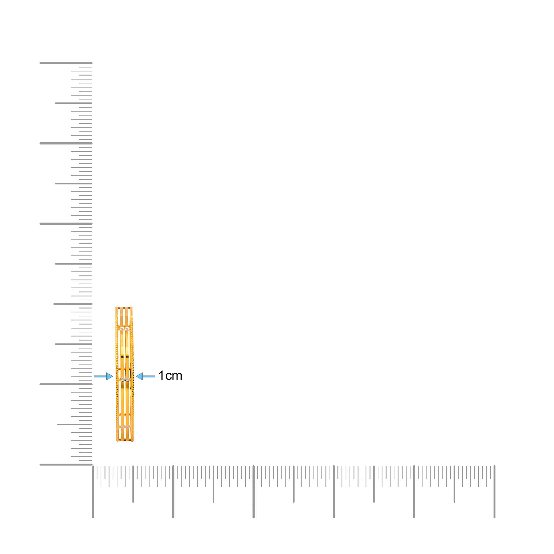 RHODIUM GOLDEN BANGLE PRGB139-091