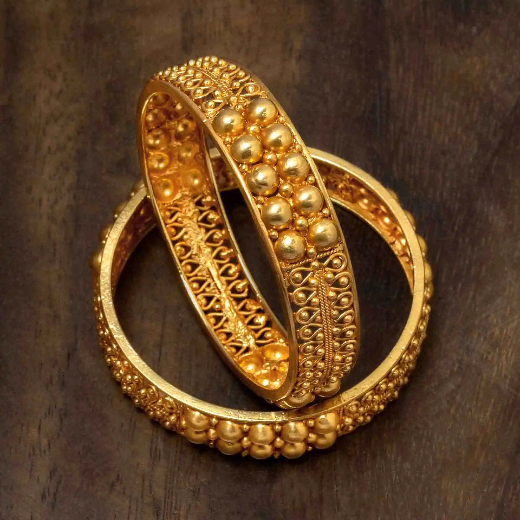 Sreshta Bangle PGGRBSR1-024 - Parakkat Jewels