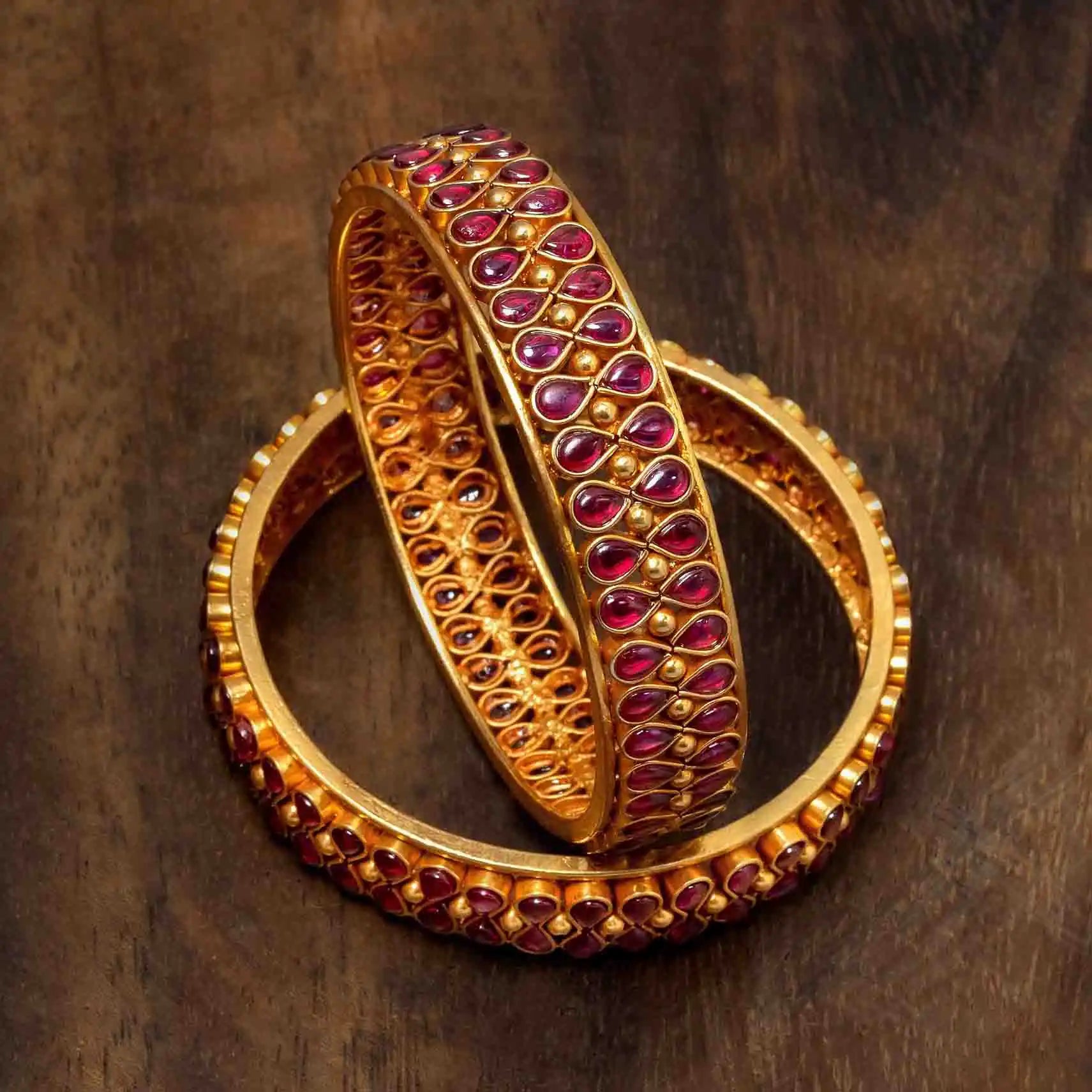 Sreshta Bangle PSGRBSR15R-006 - Parakkat Jewels