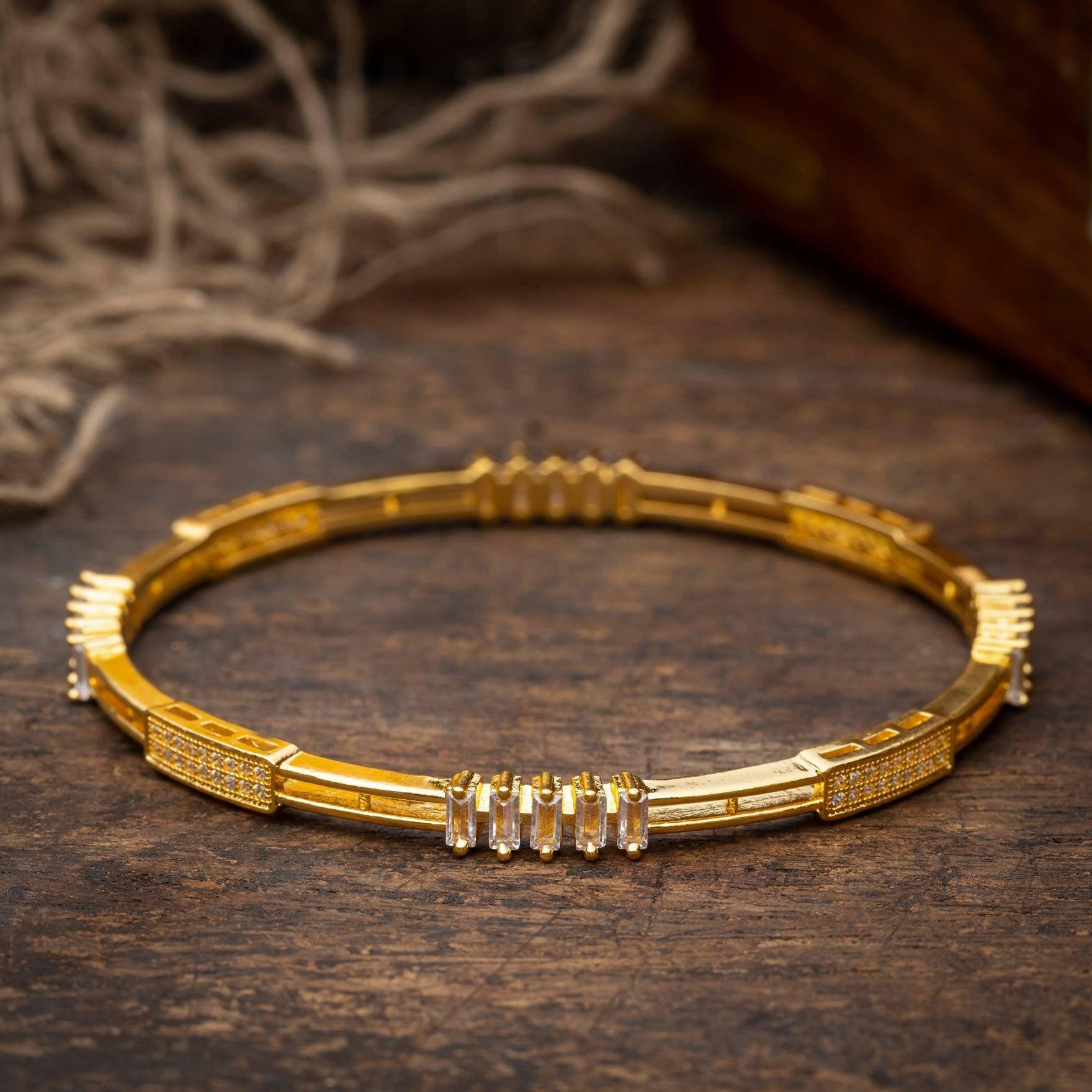 Stone Bangle PMSB1W-003 - Parakkat Jewels