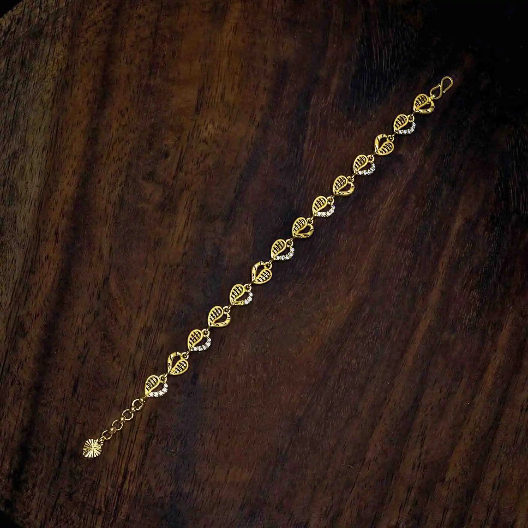 Stone Bracelet PSBR66W-052 - Parakkat Jewels