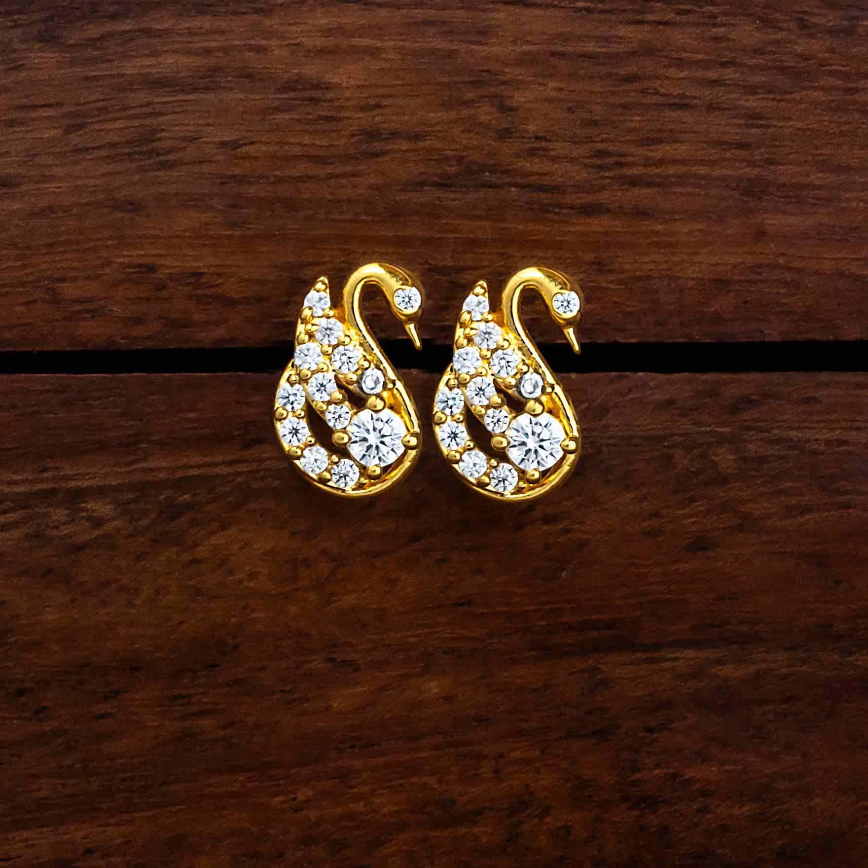 Stylish Gold Layered Earrings for Girls