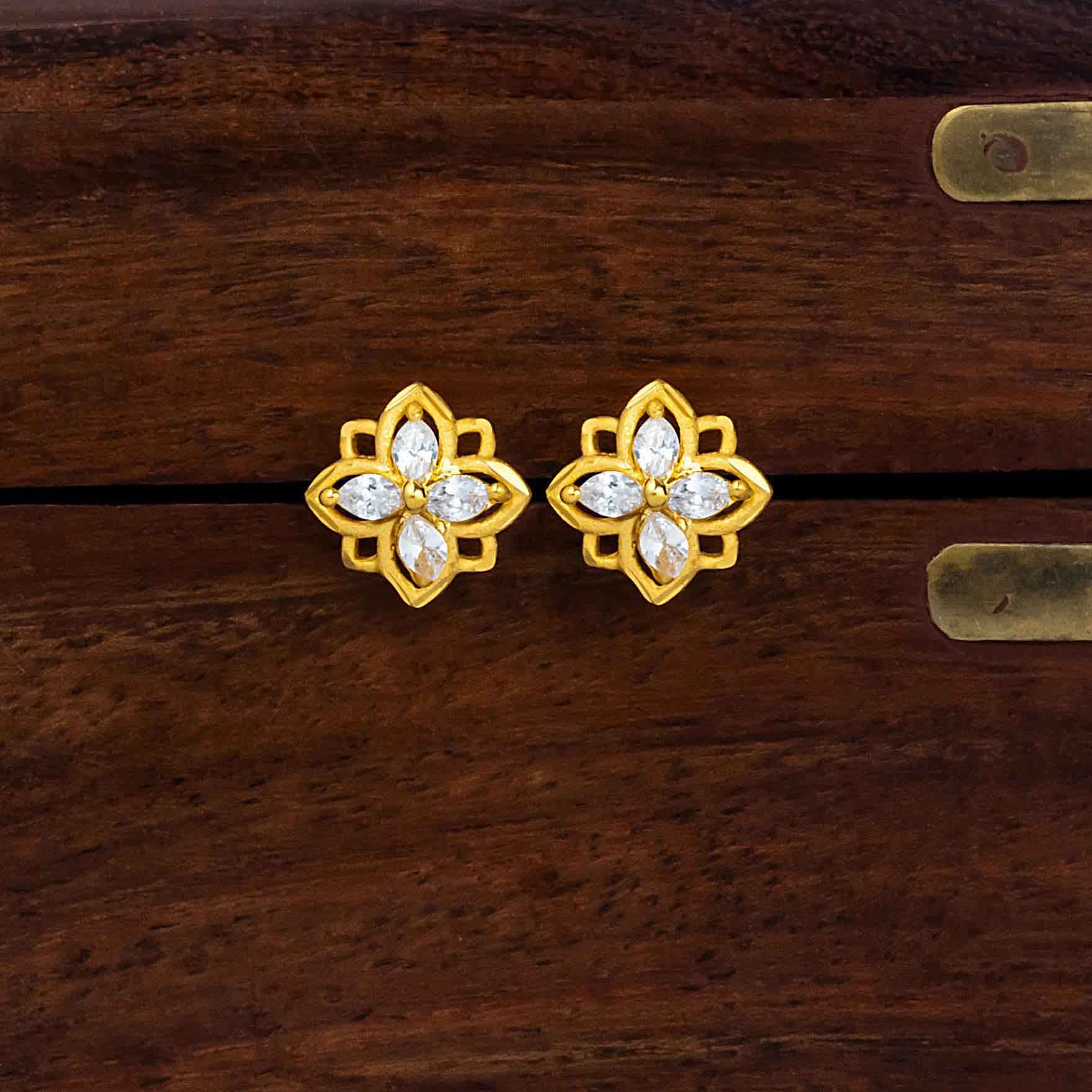 Trending 1 Gram gold Layered Studs Online