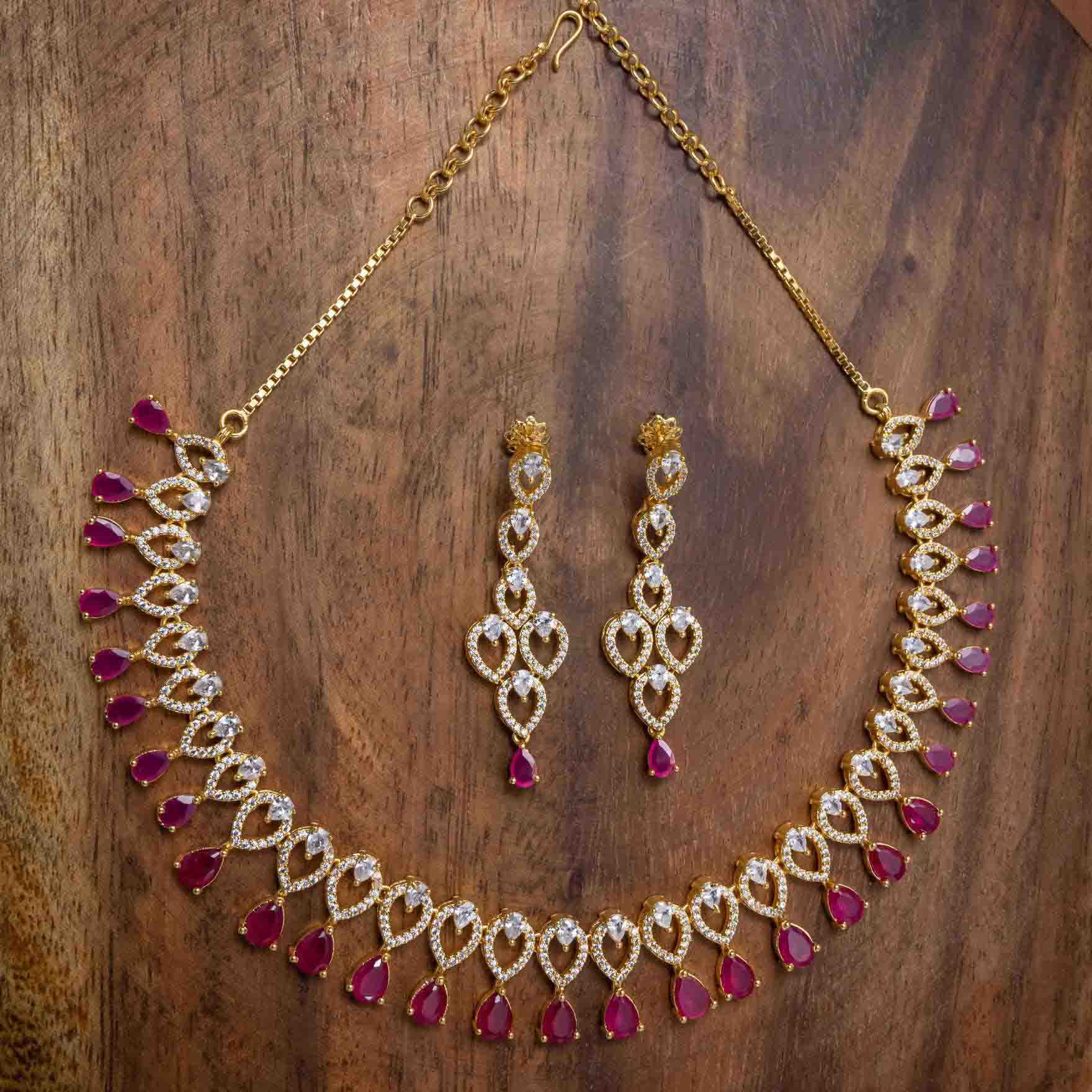 Necklace PMSNS11WR-007,PMSHST4WR-004 - Parakkat Jewels