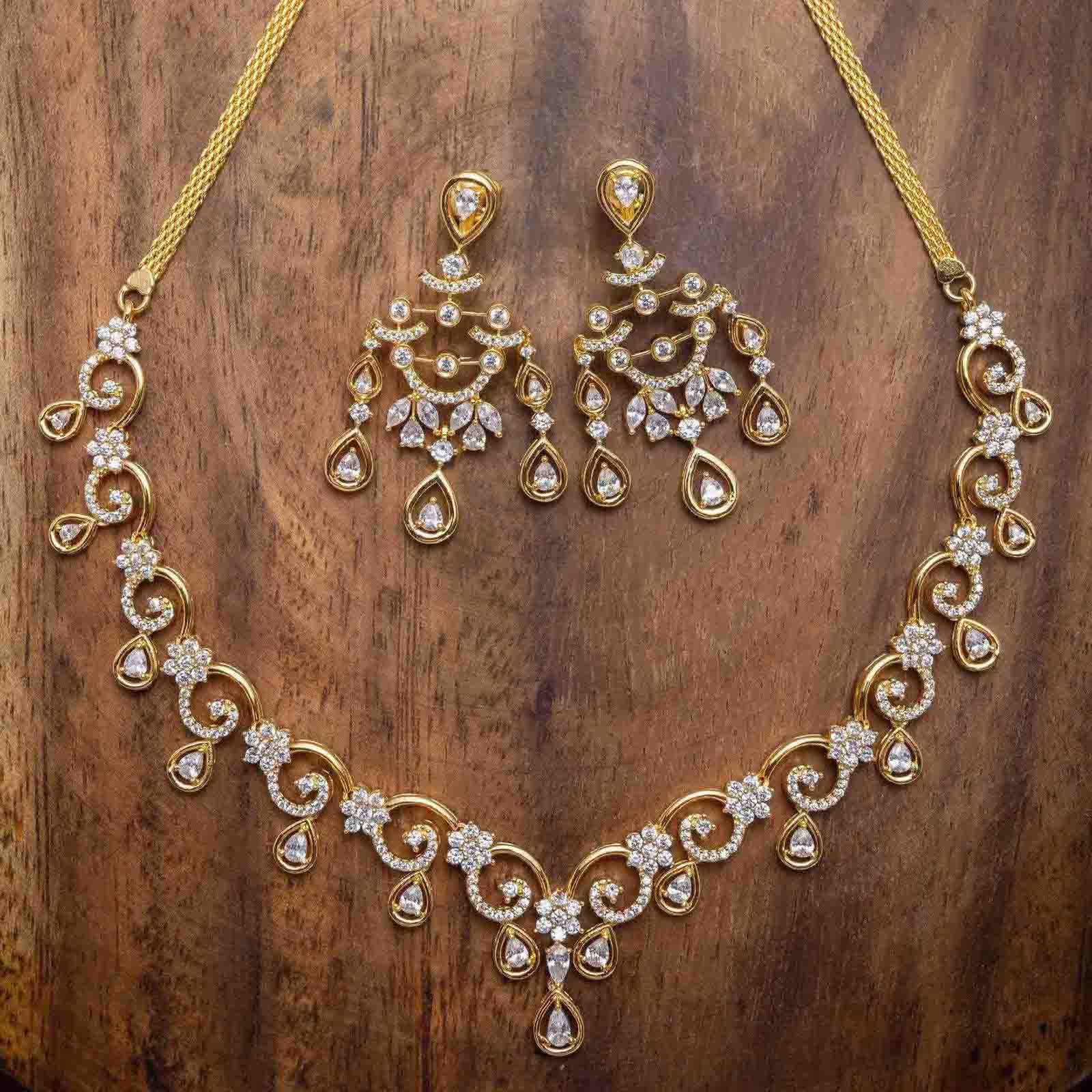 Necklace PMSNS15W-007,PMSHST3W-082 - Parakkat Jewels