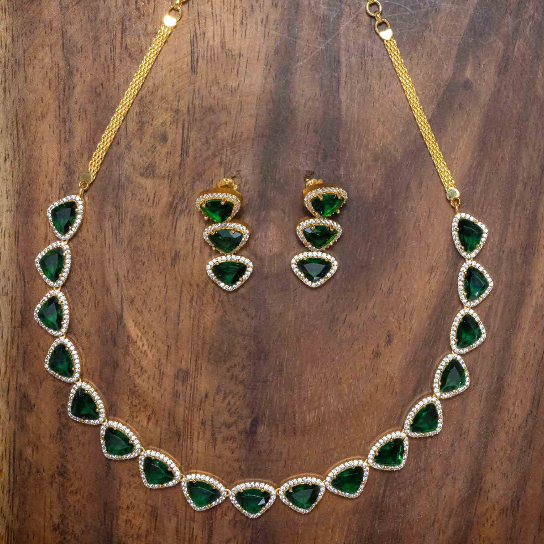 Necklace PMSNS19WG-007,PMSHST10WG-002 - Parakkat Jewels