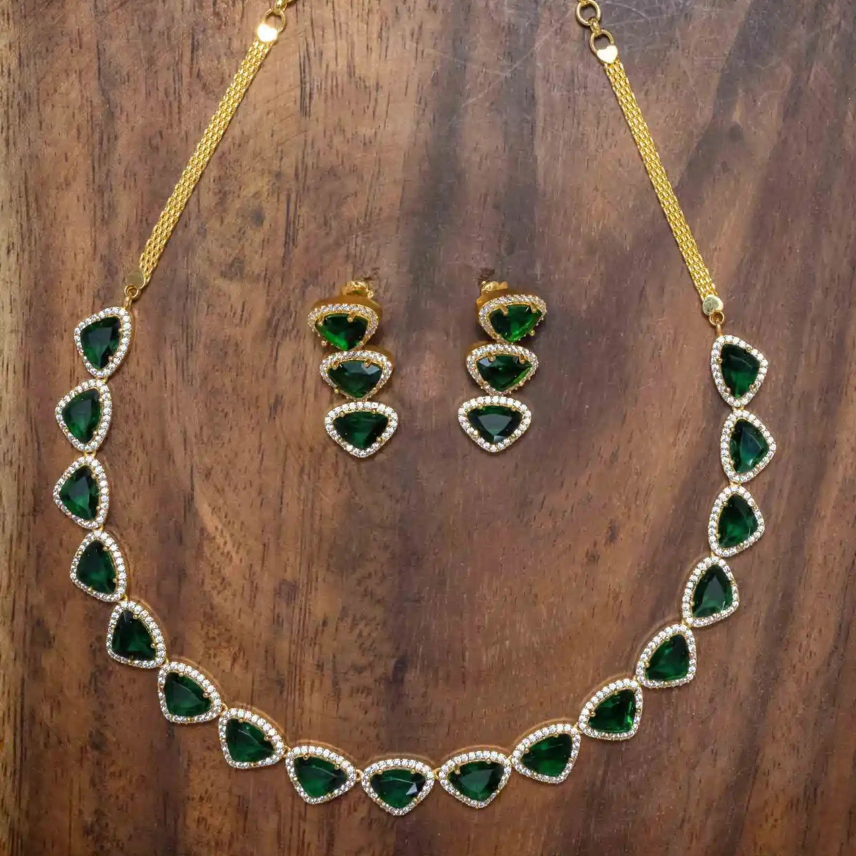 Necklace PMSNS19WG-007,PMSHST10WG-002 - Parakkat Jewels