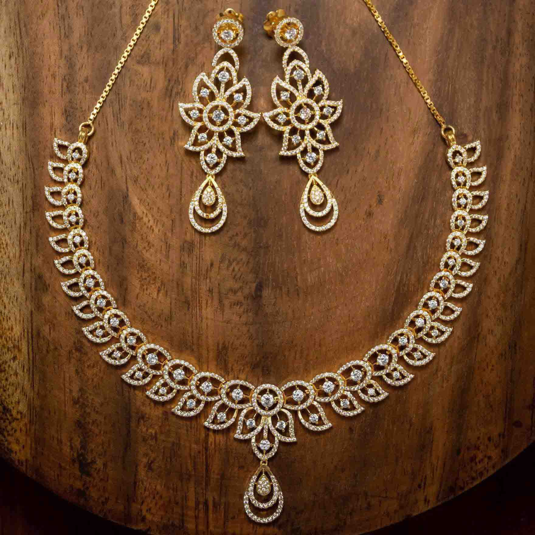 Necklace PMSNS21W-008,PMSHST7W-052 - Parakkat Jewels